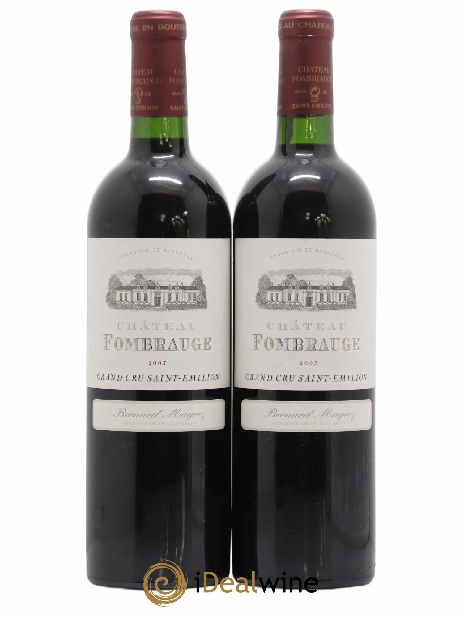 Château Fombrauge Grand Cru Classé 2003 - Lot de 2 bouteilles - 0