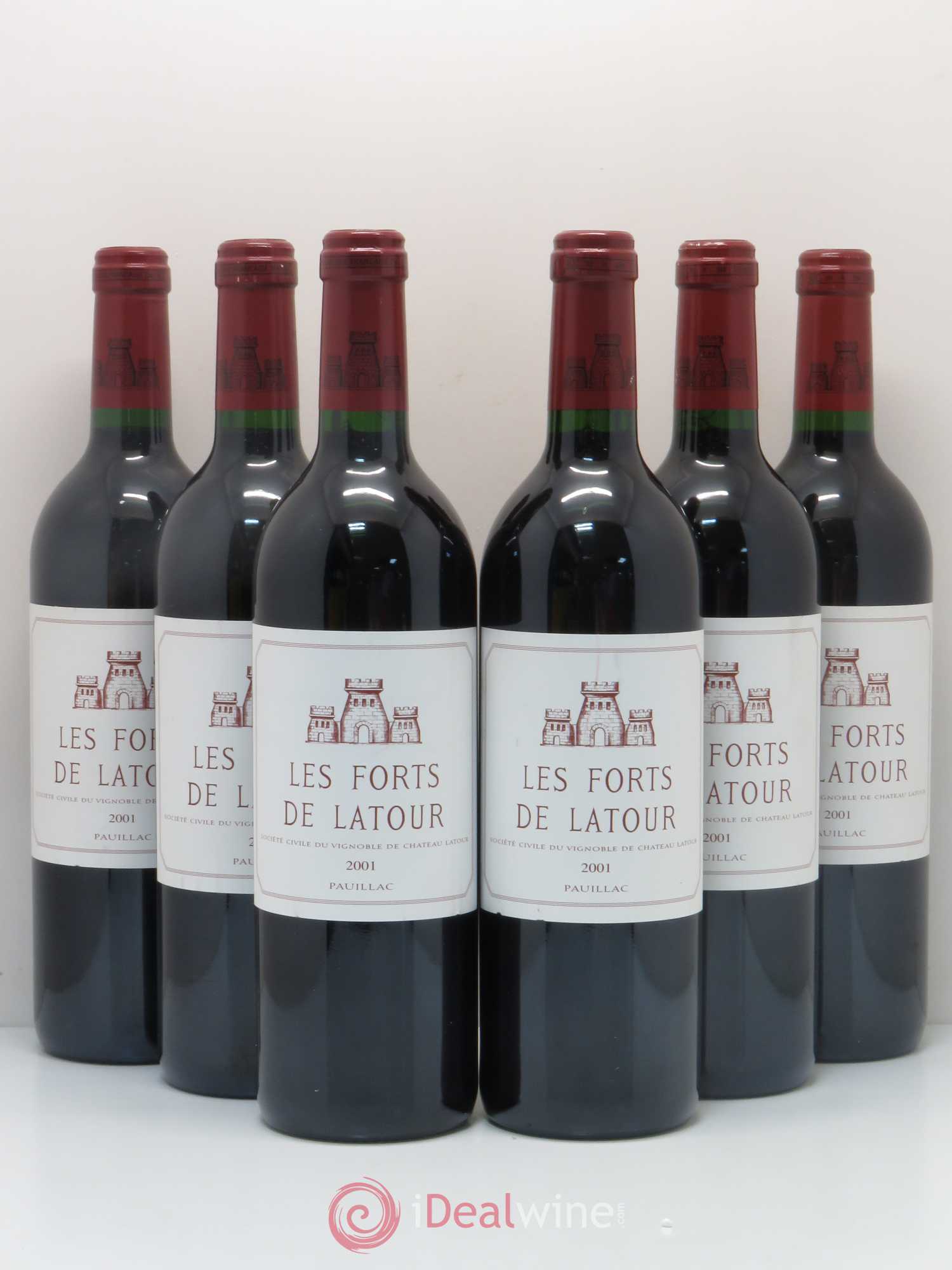 Les Forts de Latour Second Vin 2001 - Lot de 6 bouteilles - 0