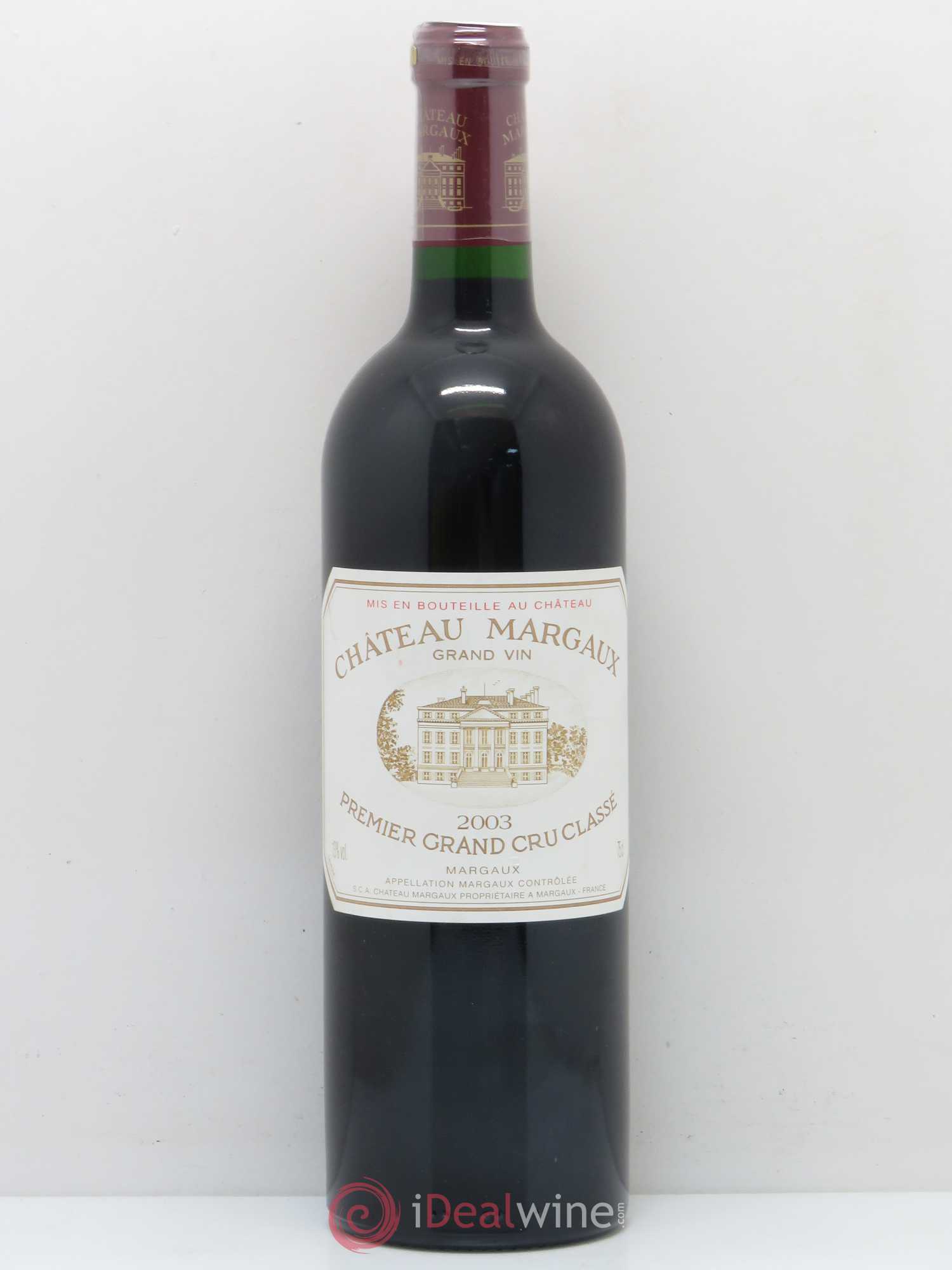 Château Margaux 1er Grand Cru Classé 2003 - Lot de 1 bouteille - 0