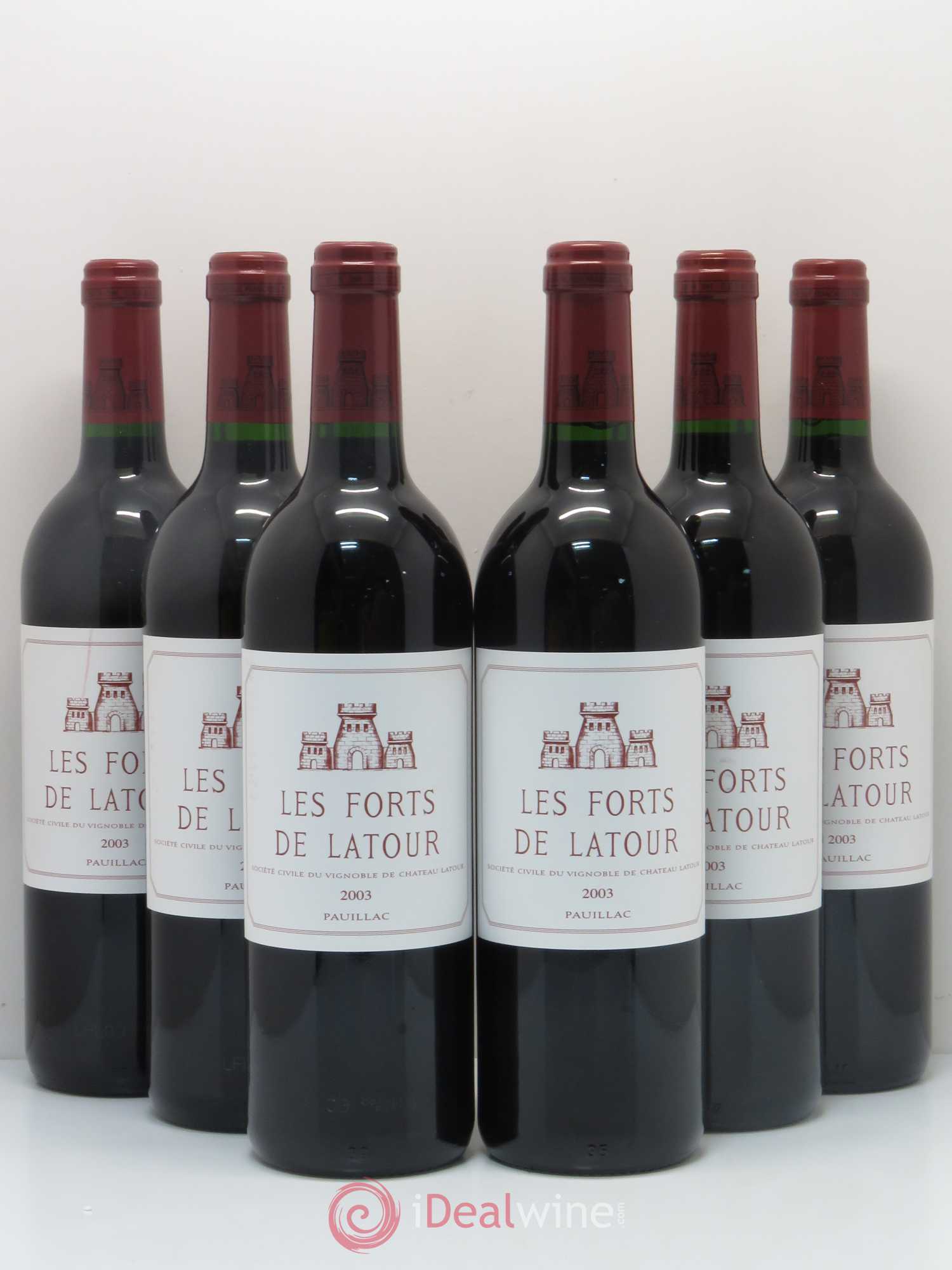 Les Forts de Latour Second Vin 2003 - Lot de 6 bouteilles - 0