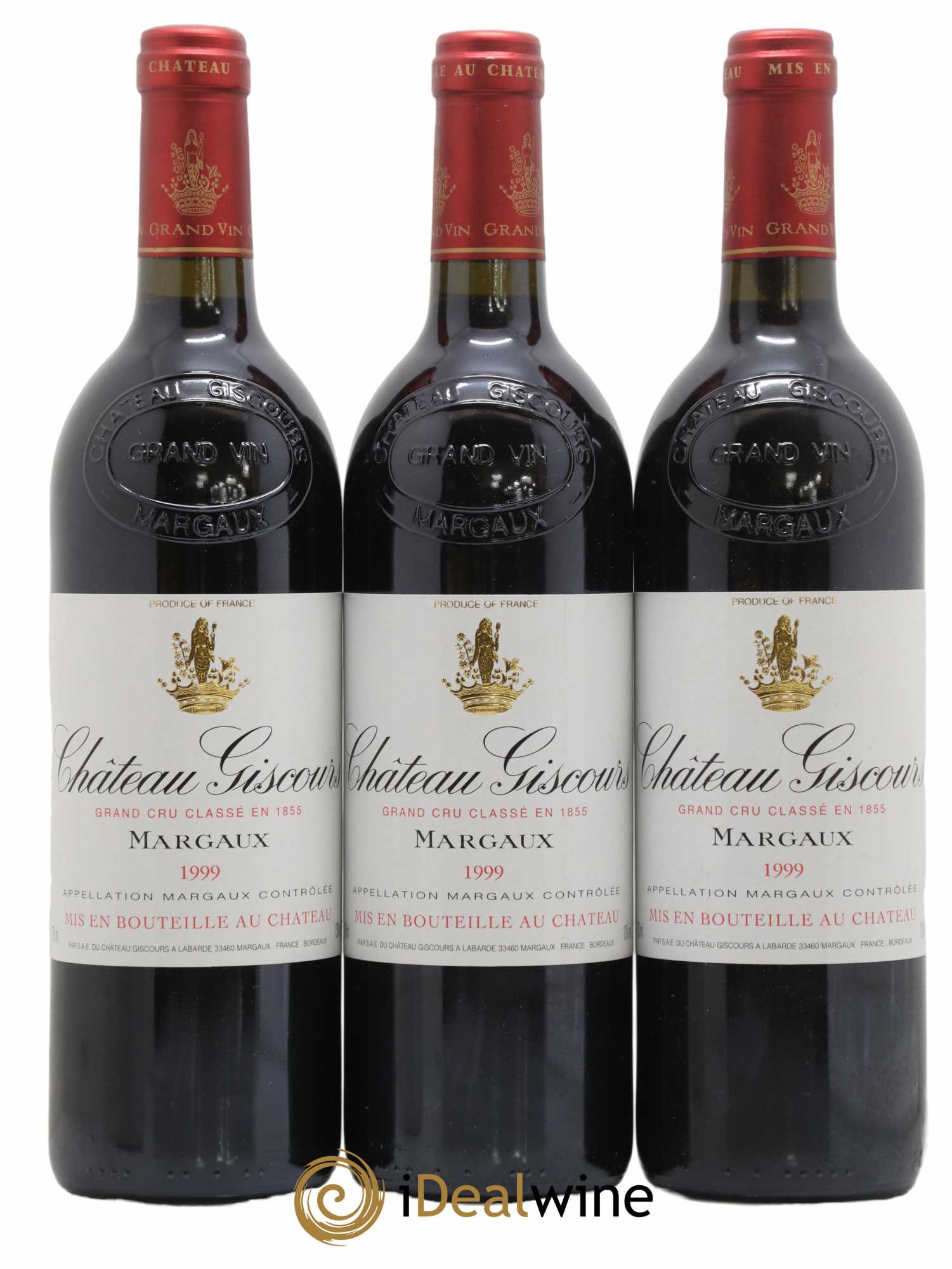 Château Giscours 3ème Grand Cru Classé 1999 - Lot de 3 bouteilles - 0