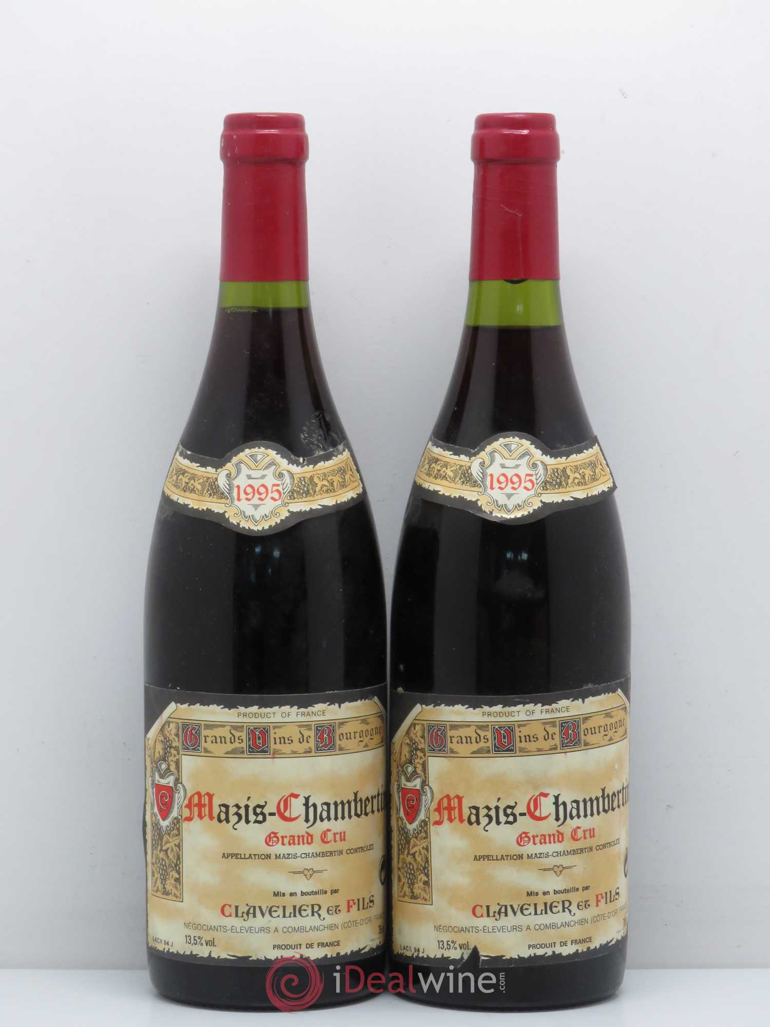 Mazis-Chambertin Grand Cru Clavelier 1995 - Lot de 2 bouteilles - 0