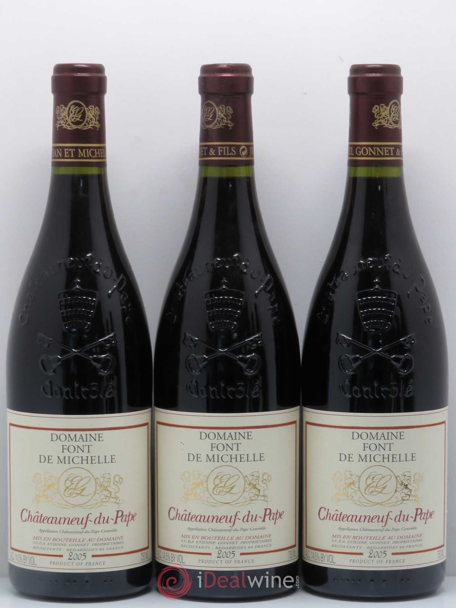 Châteauneuf-du-Pape Domaine Font de Michelle Famille Gonnet 2005 - Lot de 6 bouteilles - 1