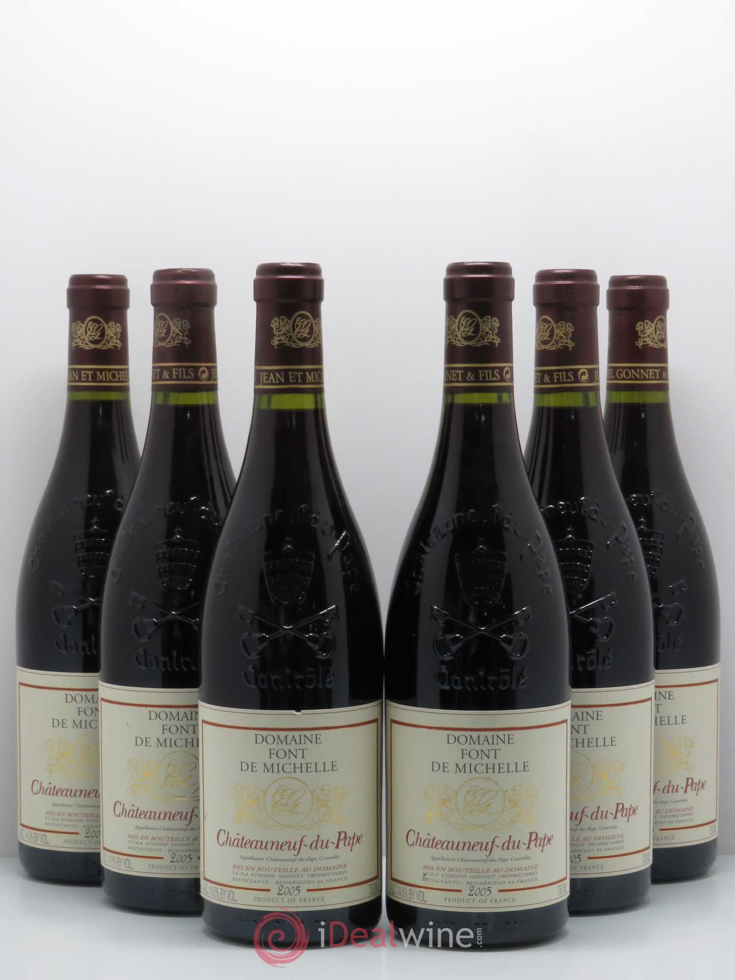Châteauneuf-du-Pape Domaine Font de Michelle Famille Gonnet 2005 - Lot de 6 bouteilles - 0
