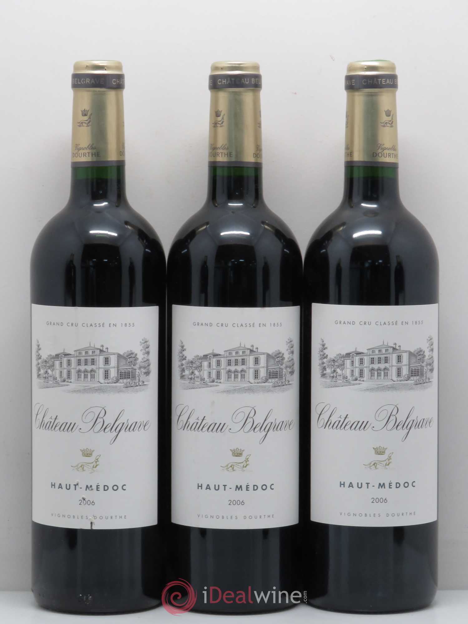 Château Belgrave 5ème Grand Cru Classé 2006 - Lot de 3 bouteilles - 0