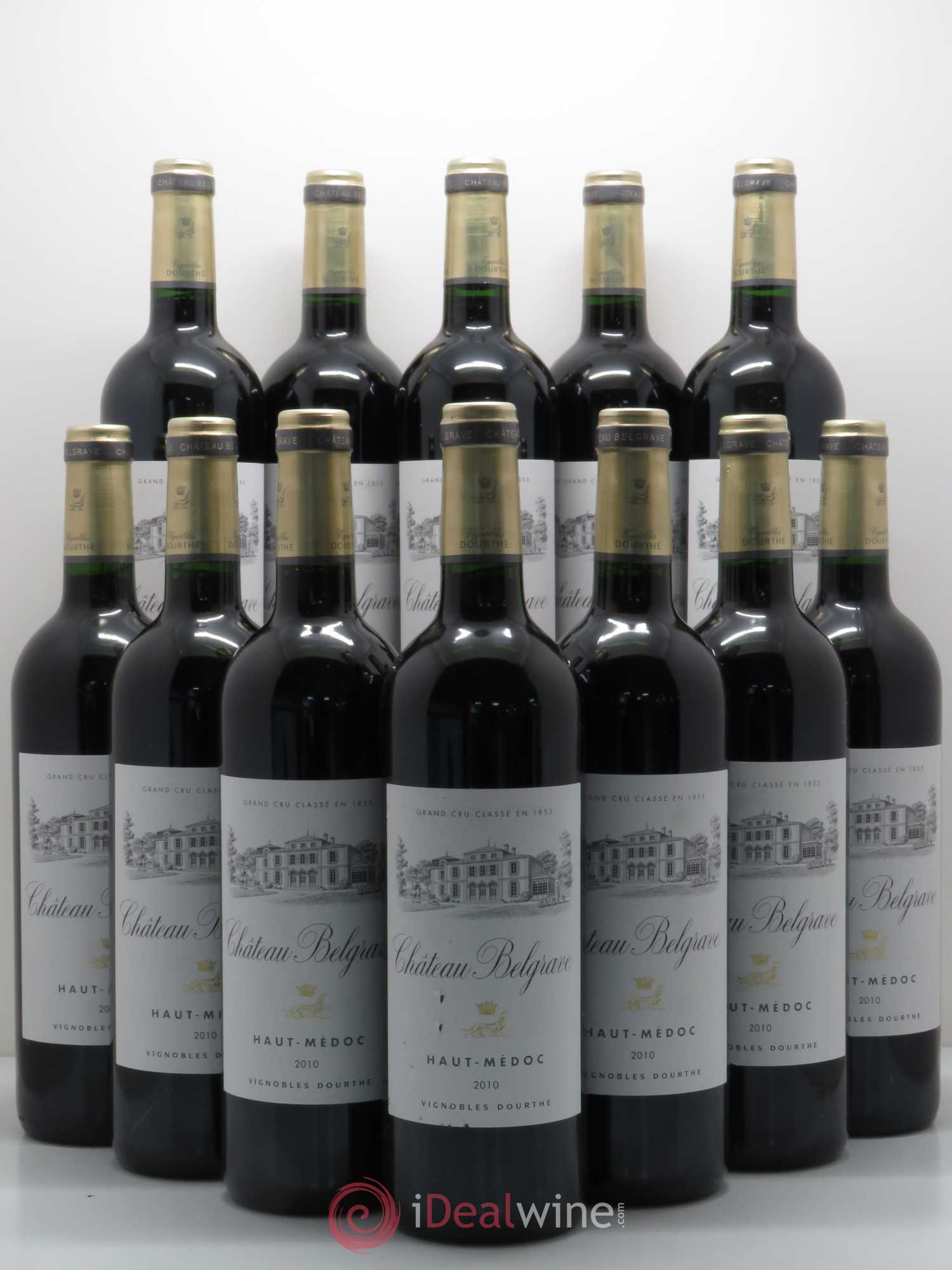 Château Belgrave 5ème Grand Cru Classé 2010 - Lot de 12 bouteilles - 0