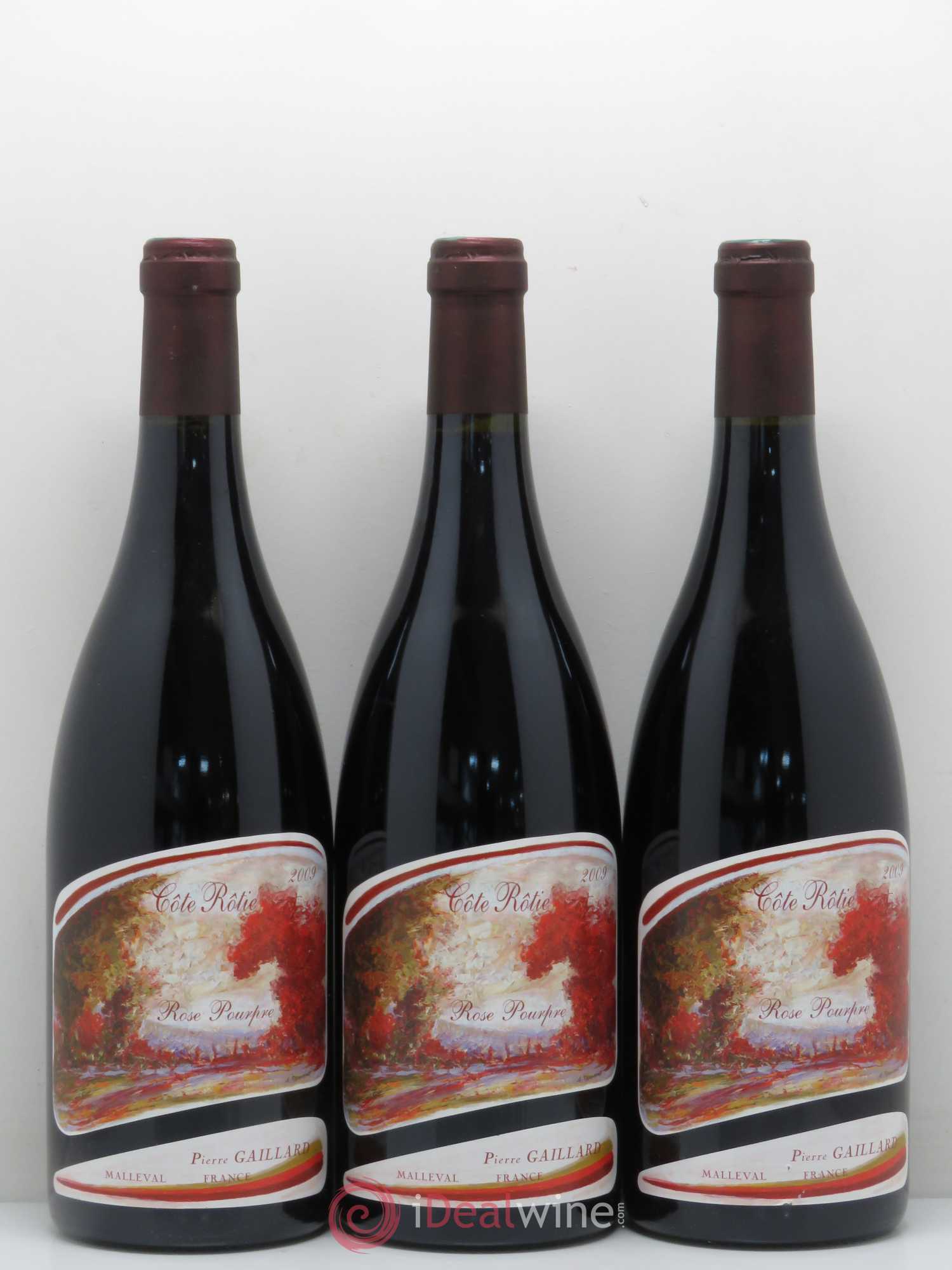 Côte-Rôtie Rose Pourpre Pierre Gaillard 2009 - Lot de 3 bouteilles - 0