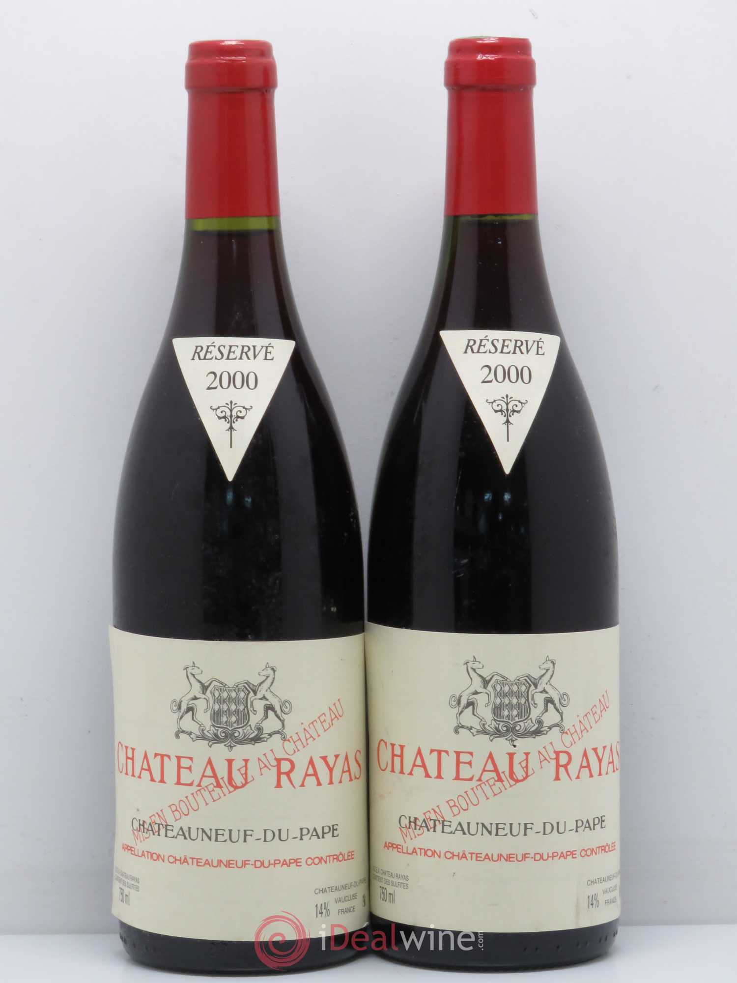 Châteauneuf-du-Pape Château Rayas Emmanuel Reynaud 2000 - Lot de 2 bouteilles - 0