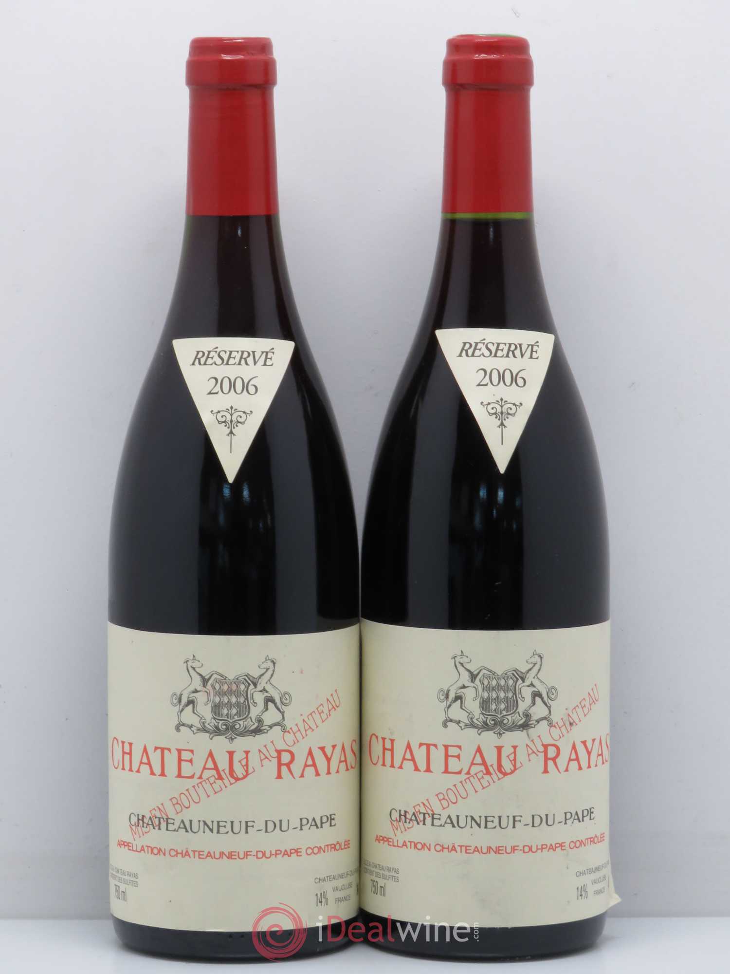 Châteauneuf-du-Pape Château Rayas Emmanuel Reynaud 2006 - Lot de 2 bouteilles - 0