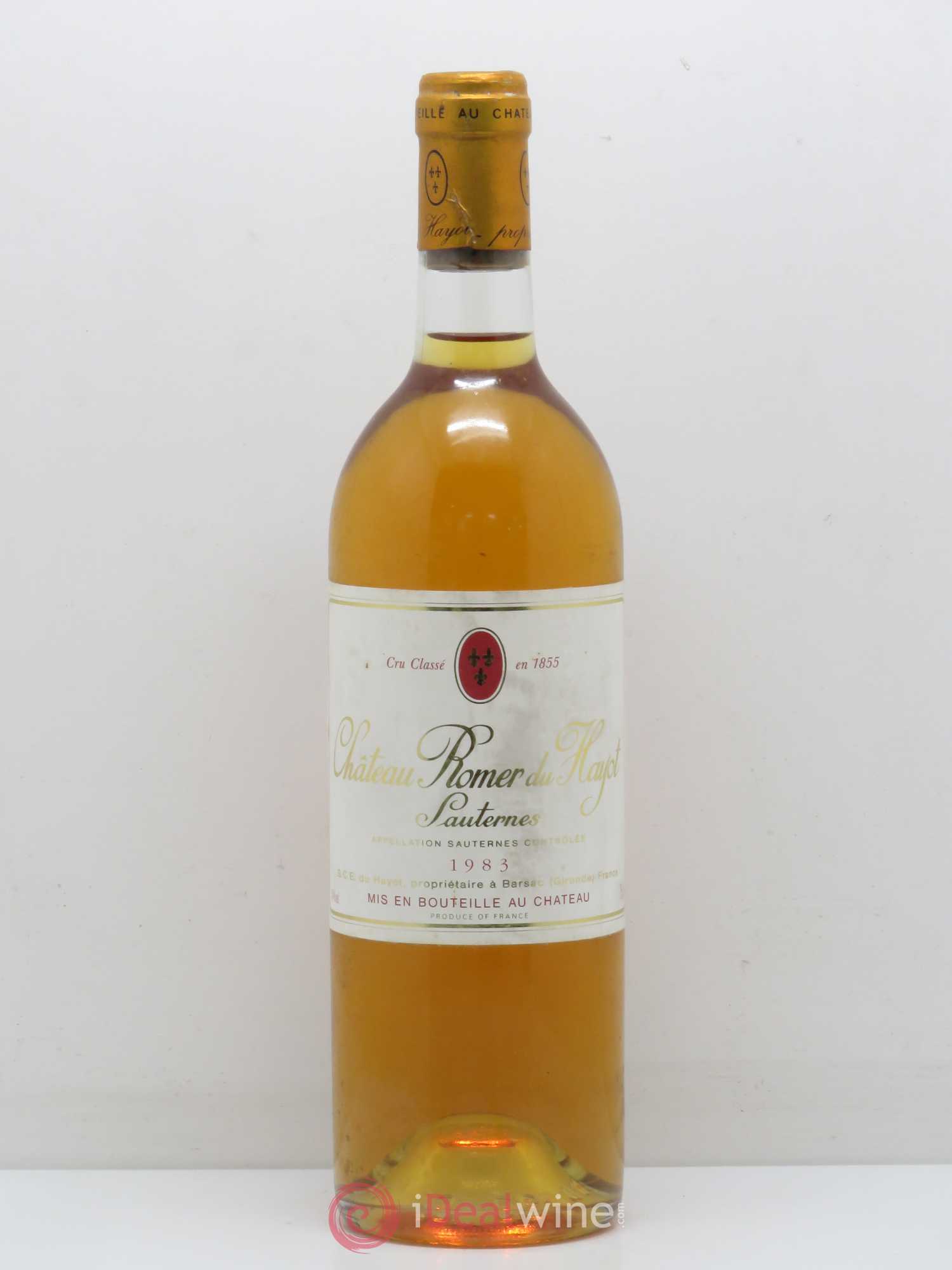 Château Romer du Hayot 2ème Grand Cru Classé 1983 - Lotto di 1 bottiglia - 0