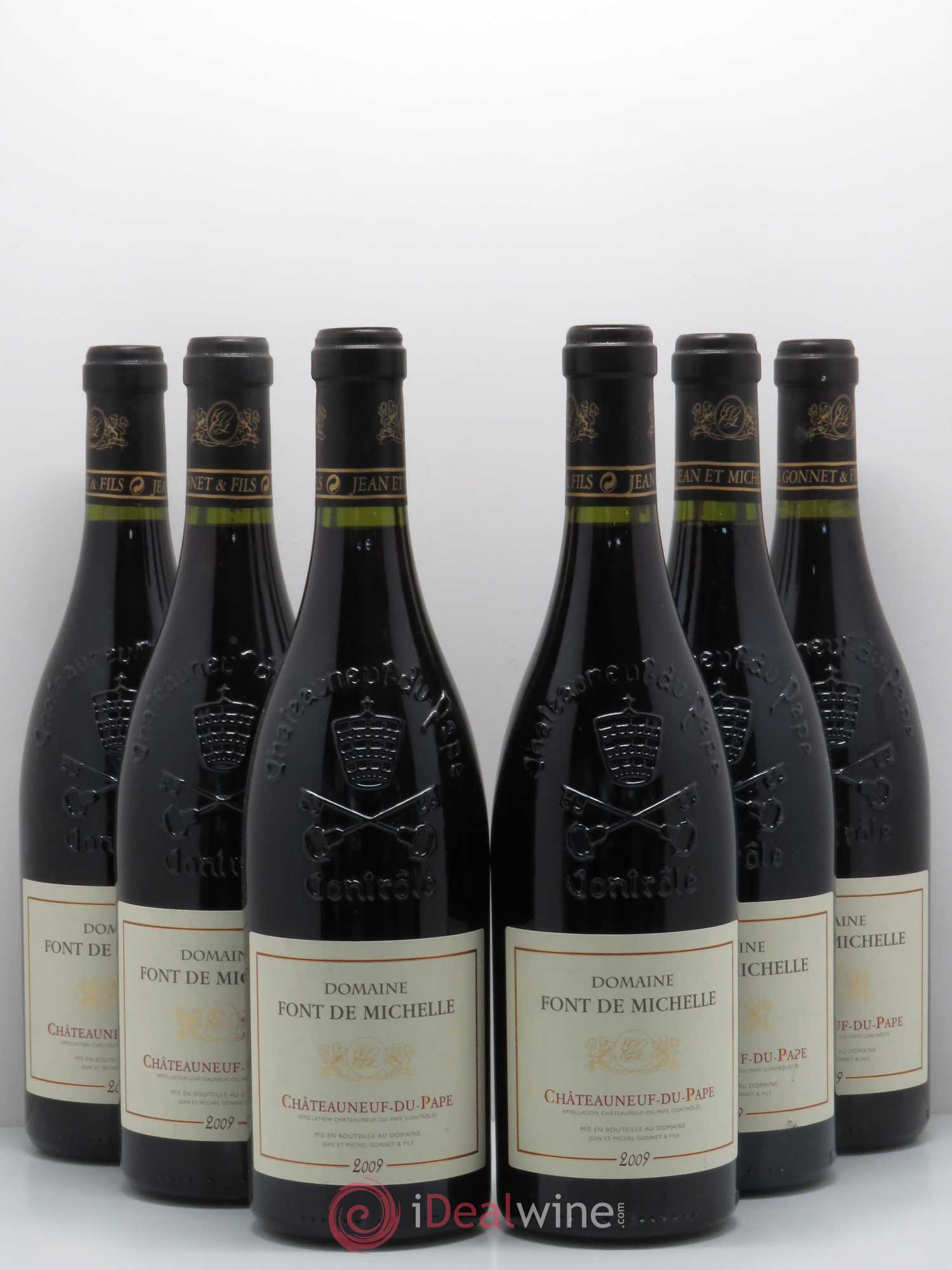 Châteauneuf-du-Pape Domaine Font de Michelle Famille Gonnet 2009 - Lot de 6 bouteilles - 0