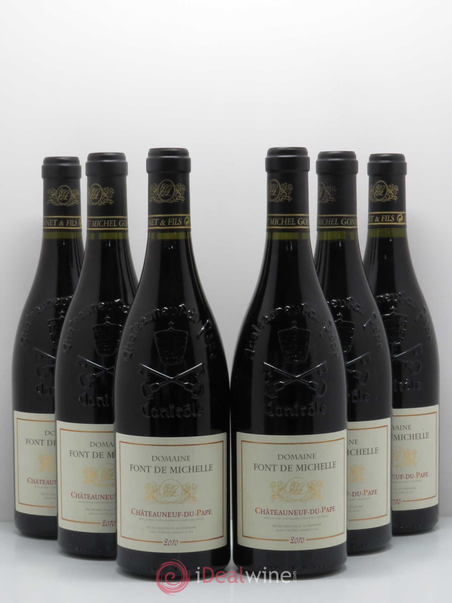 Châteauneuf-du-Pape Domaine Font de Michelle Famille Gonnet 2010 - Lot de 6 bouteilles - 0