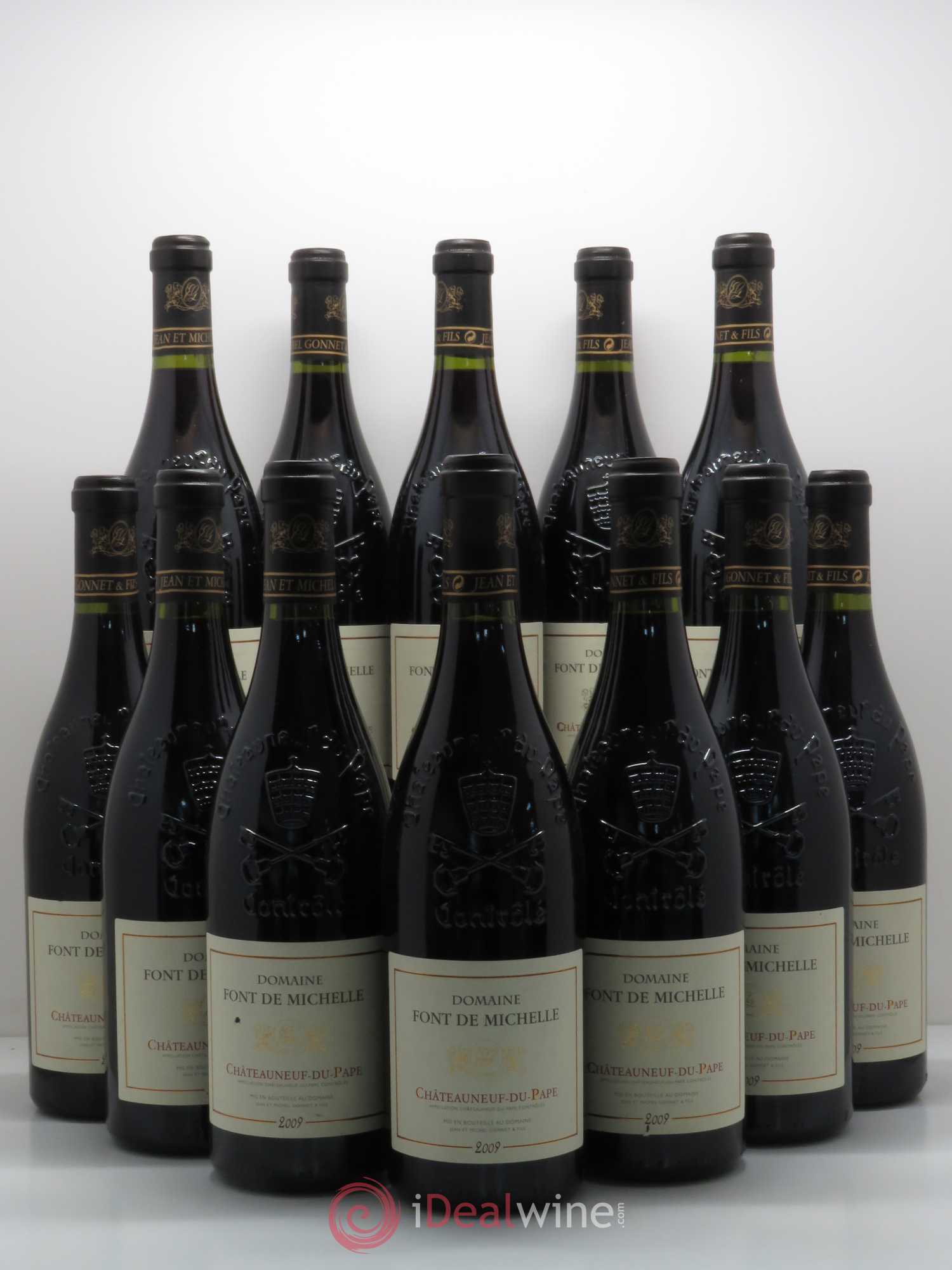 Châteauneuf-du-Pape Domaine Font de Michelle Famille Gonnet 2009 - Lot de 12 bouteilles - 0