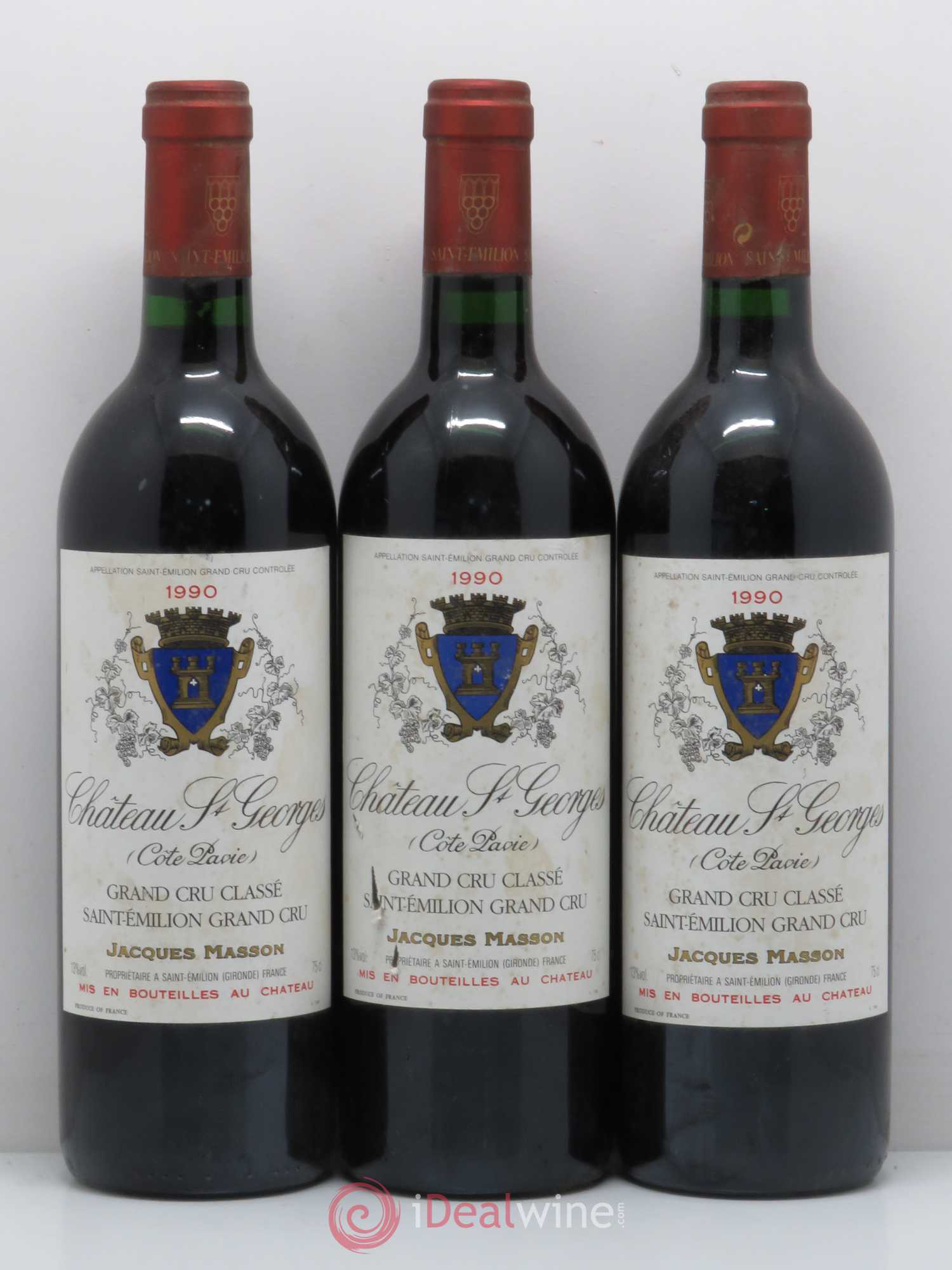Château Saint-Georges Côte Pavie Grand Cru Classé 1990 - Lot de 6 bouteilles - 2