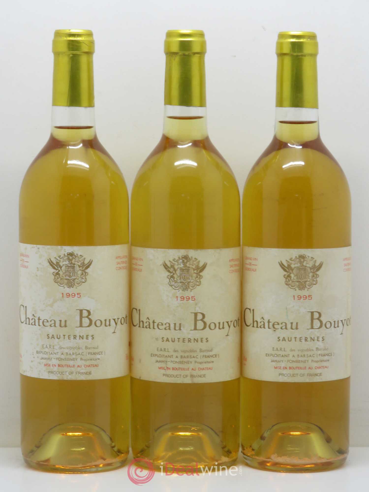 Sauternes Château Bouyot 1995 - Lot de 6 bouteilles - 2