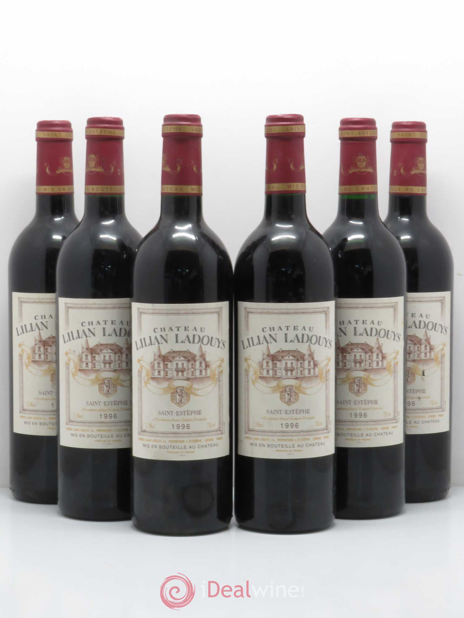 Château Lilian Ladouys Cru Bourgeois 1996 - Lot de 6 bouteilles - 0