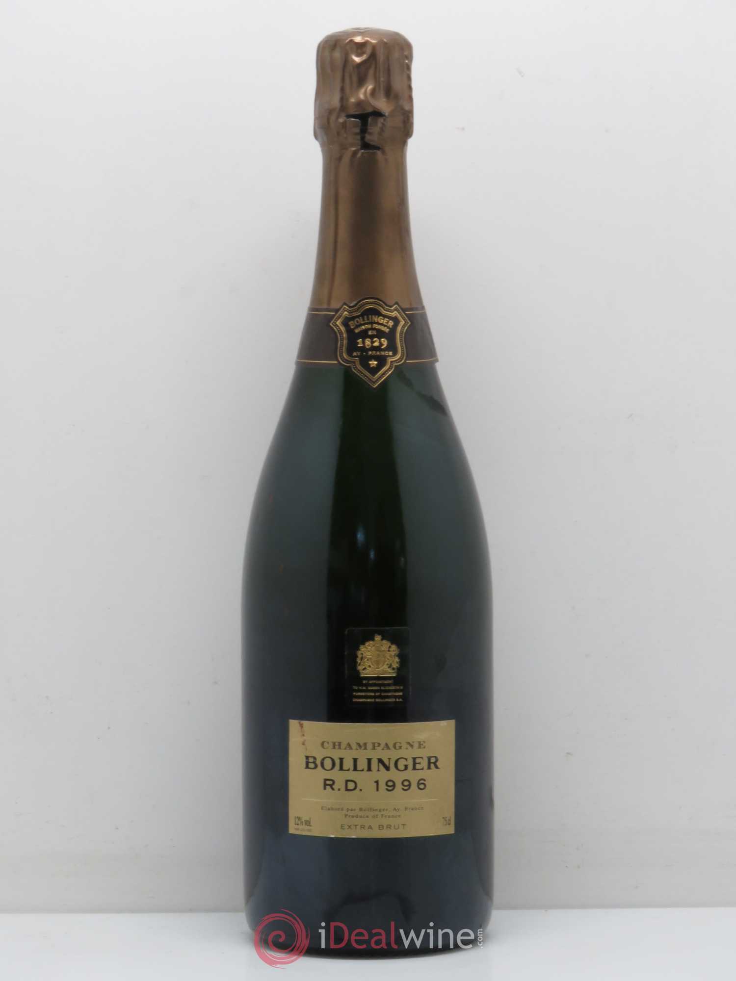R.D. Extra-Brut Bollinger 1996 - Lot de 1 bouteille - 0