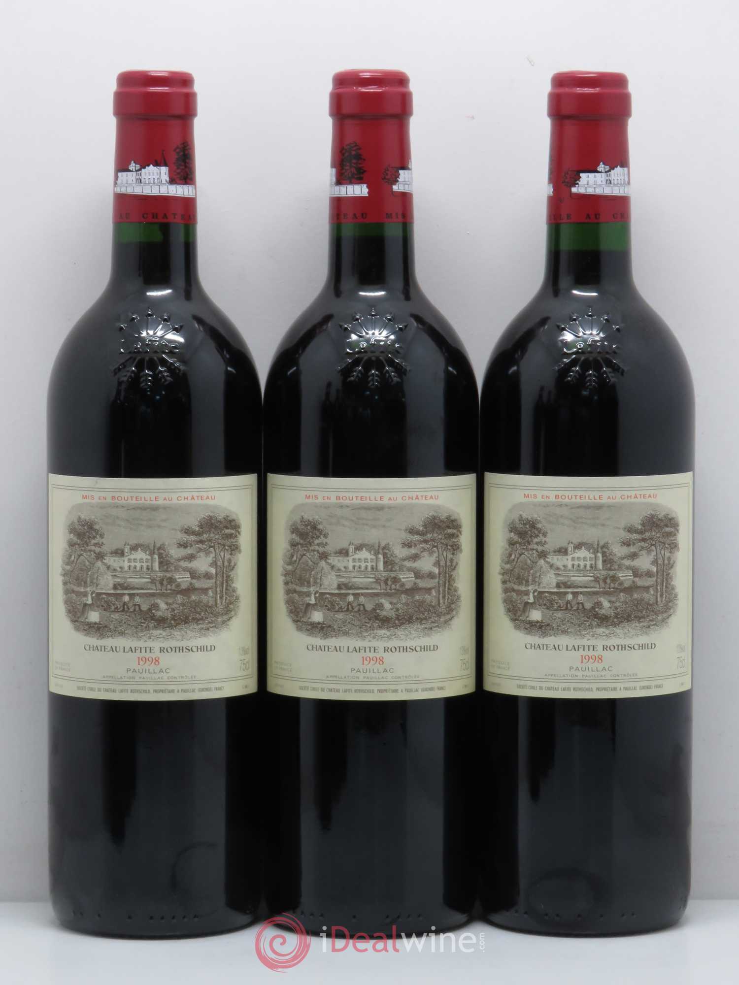 Château Lafite Rothschild 1er Grand Cru Classé 1998 - Lot de 6 bouteilles - 1