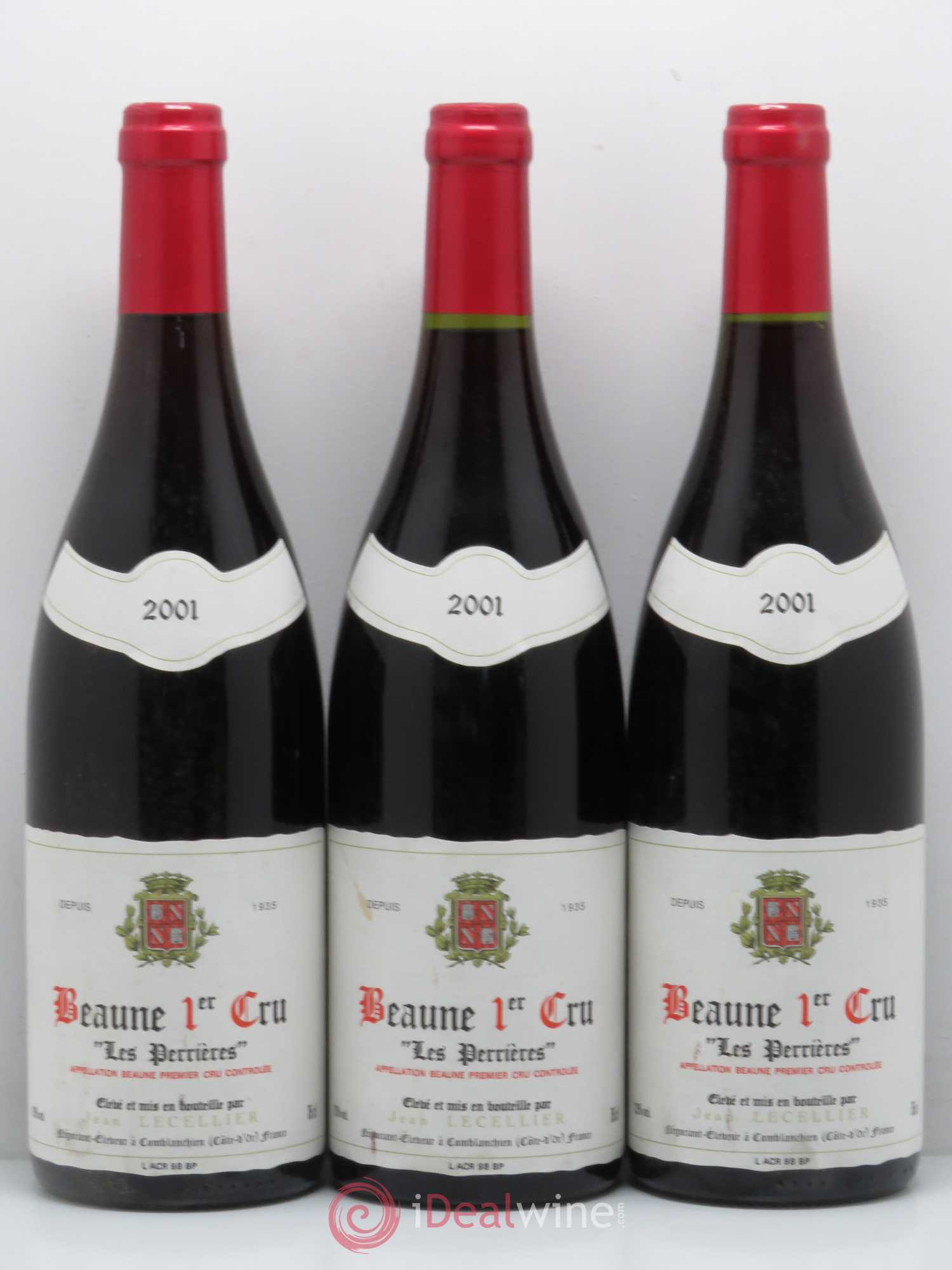 Beaune 1er Cru Perrieres J.Lecellier 2001 - Lot de 12 bouteilles - 4