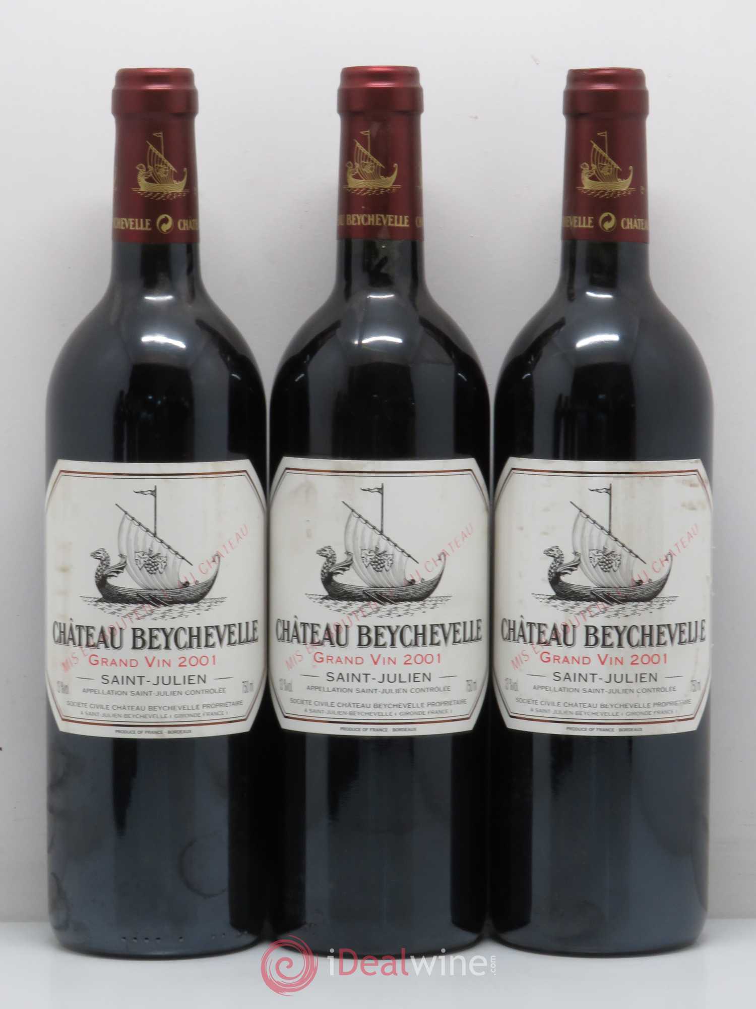 Château Beychevelle 4ème Grand Cru Classé 2001 - Lot de 12 bouteilles - 1