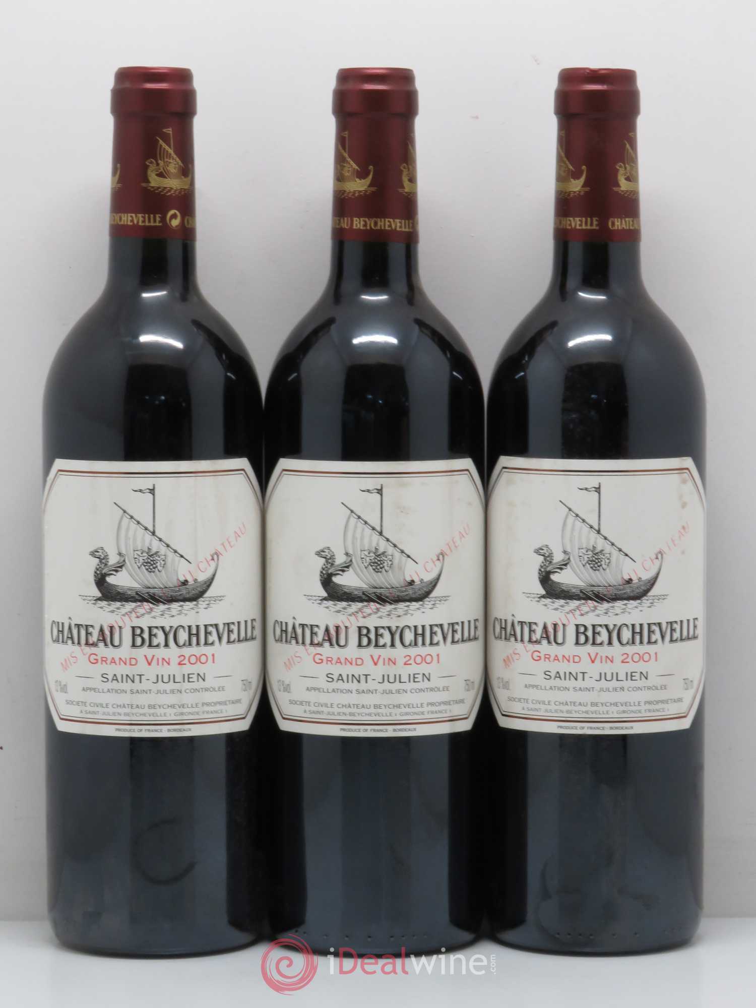 Château Beychevelle 4ème Grand Cru Classé 2001 - Lot de 12 bouteilles - 2