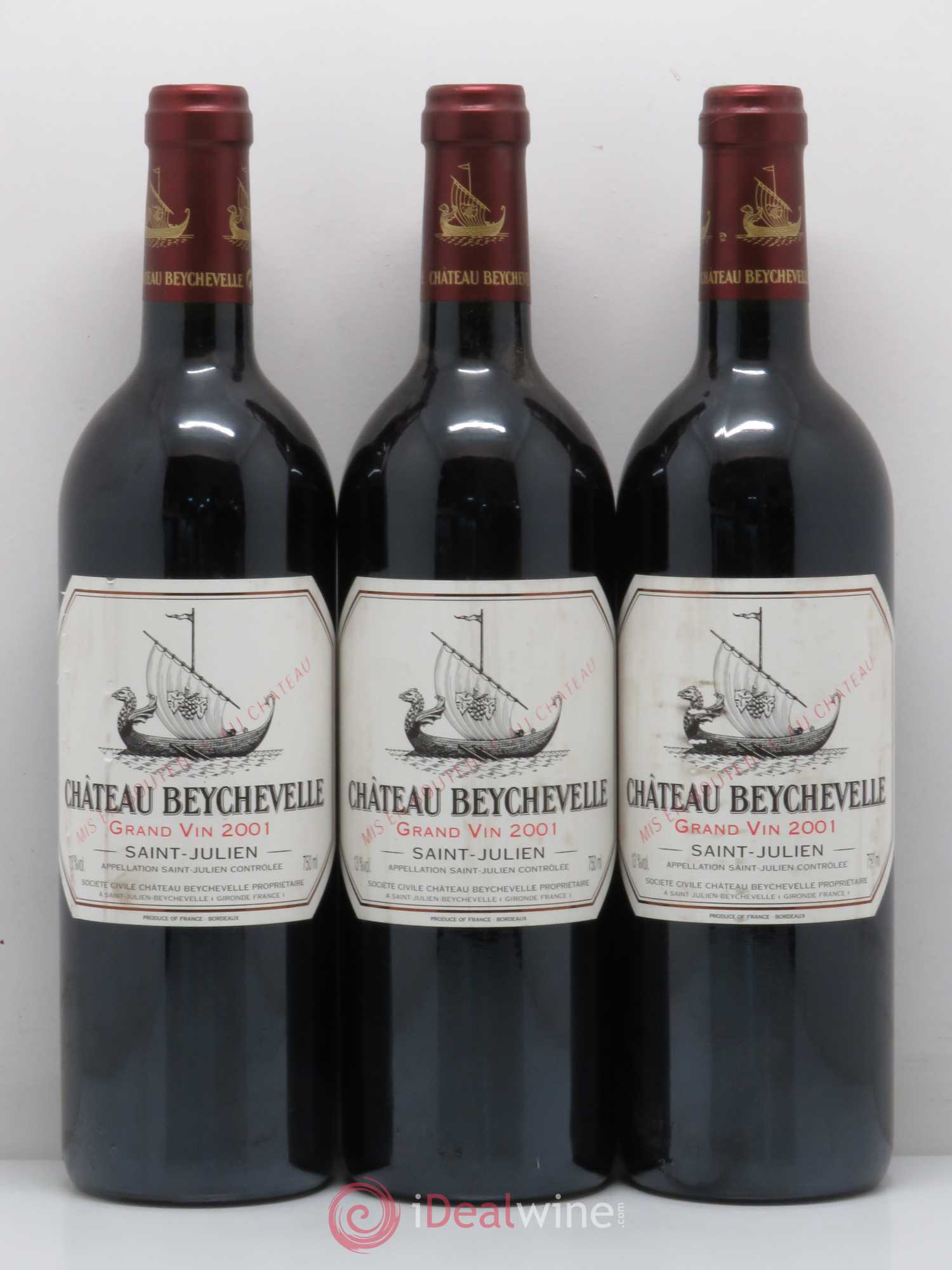 Château Beychevelle 4ème Grand Cru Classé 2001 - Lot de 12 bouteilles - 4