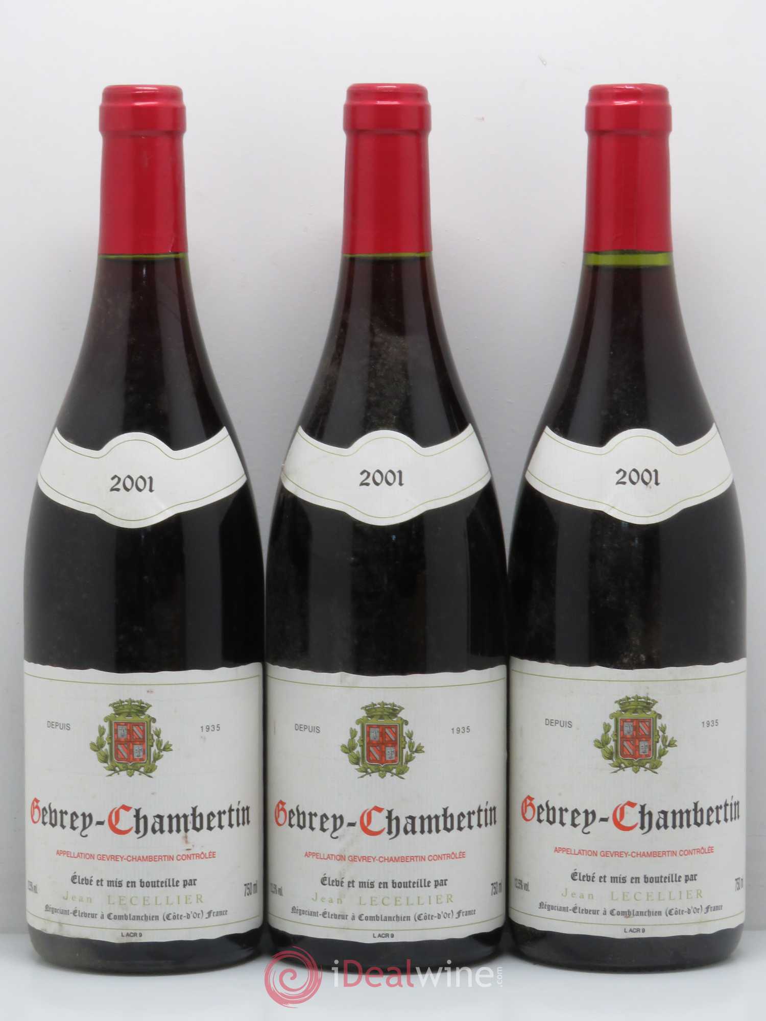 Gevrey-Chambertin J.Lecellier 2001 - Lot de 12 bouteilles - 3
