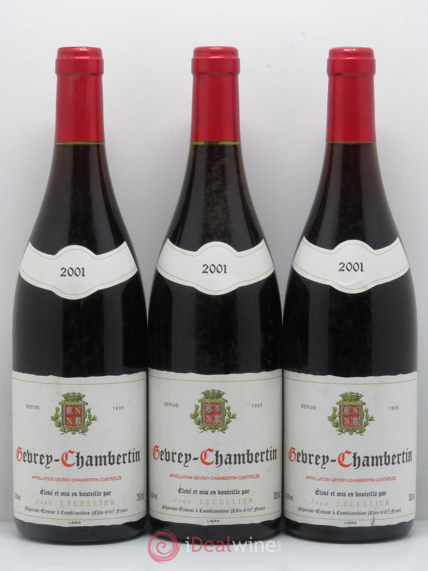 Gevrey-Chambertin J.Lecellier 2001 - Lot de 12 bouteilles - 4