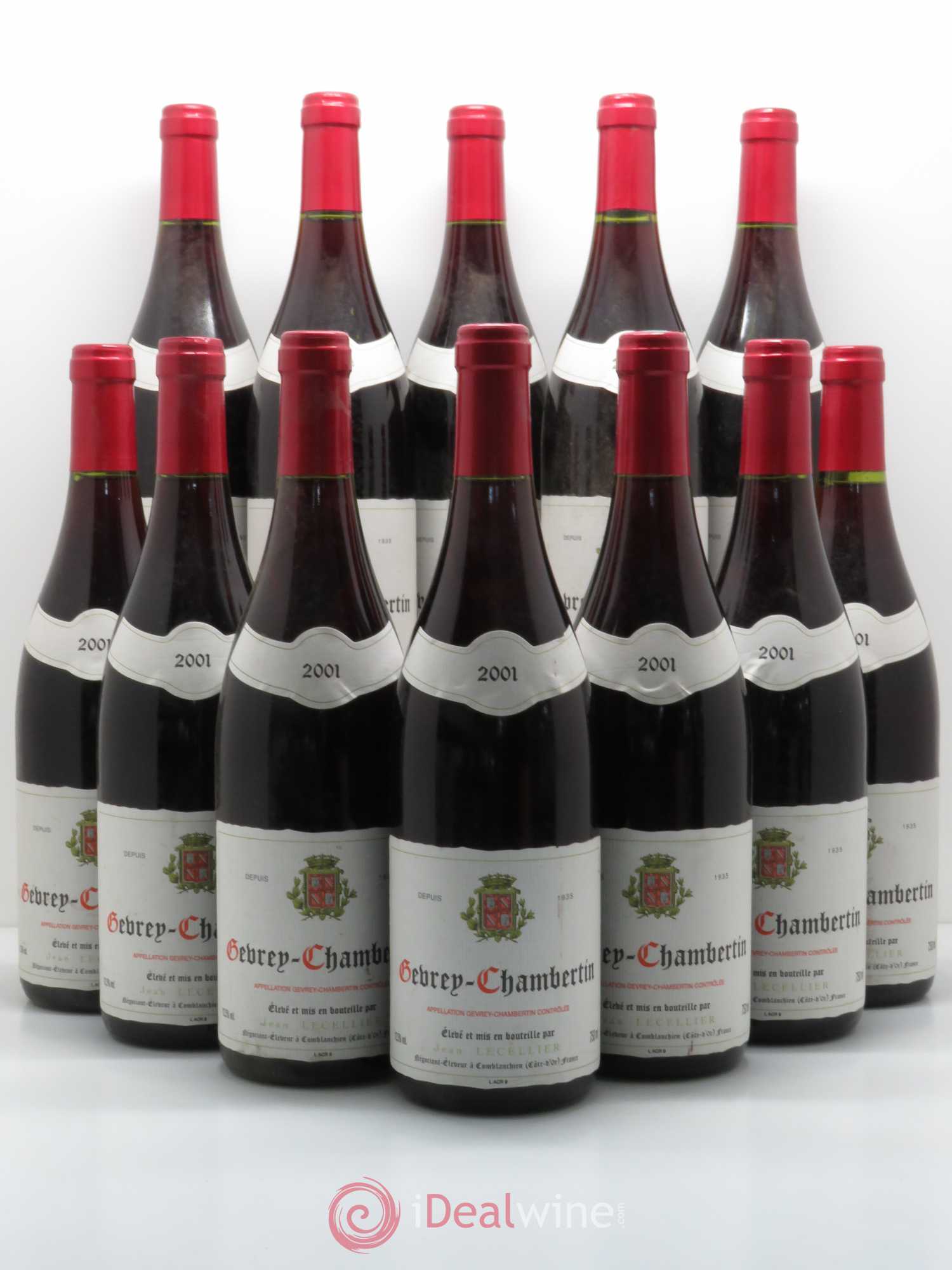 Gevrey-Chambertin J.Lecellier 2001 - Lot de 12 bouteilles - 0