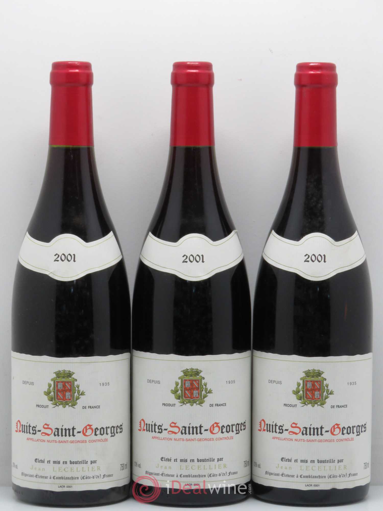 Nuits-Saint-Georges J.Lecellier 2001 - Lot de 12 bouteilles - 2
