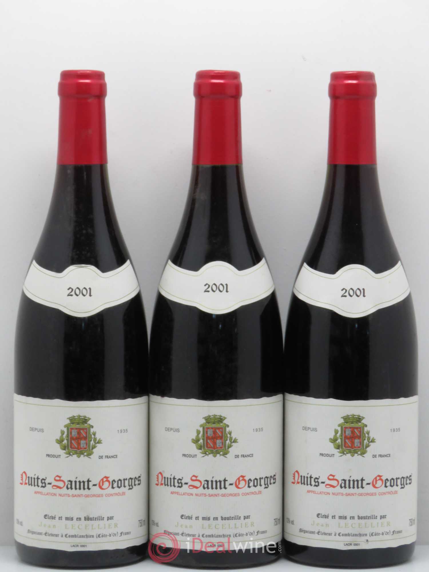 Nuits-Saint-Georges J.Lecellier 2001 - Lot de 12 bouteilles - 4
