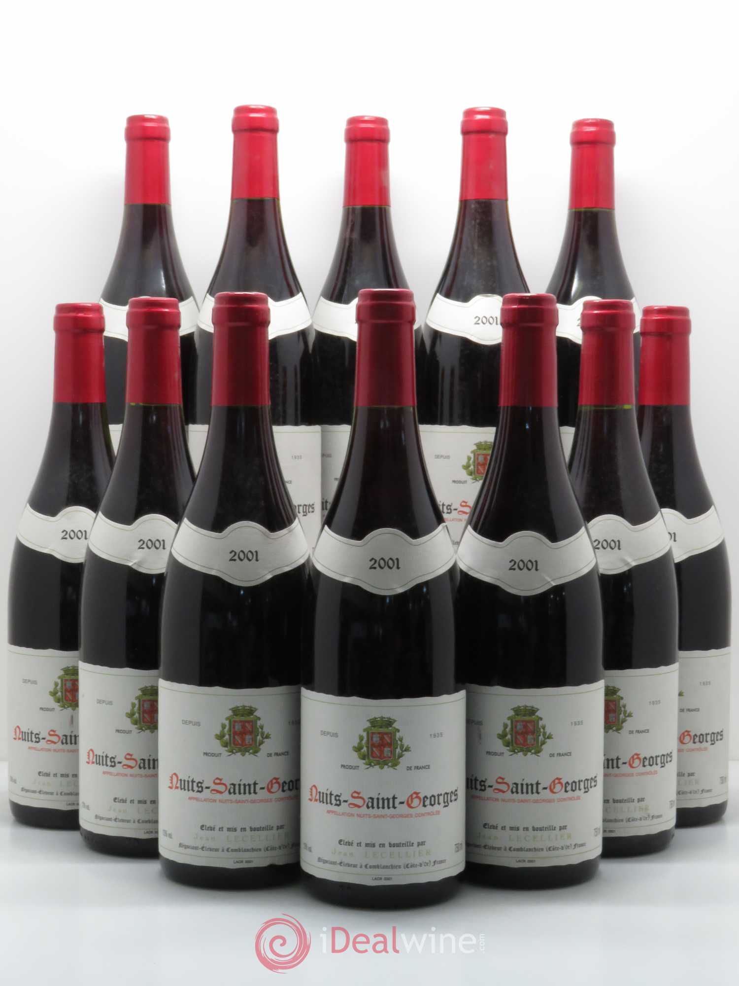 Nuits-Saint-Georges J.Lecellier 2001 - Lot de 12 bouteilles - 0