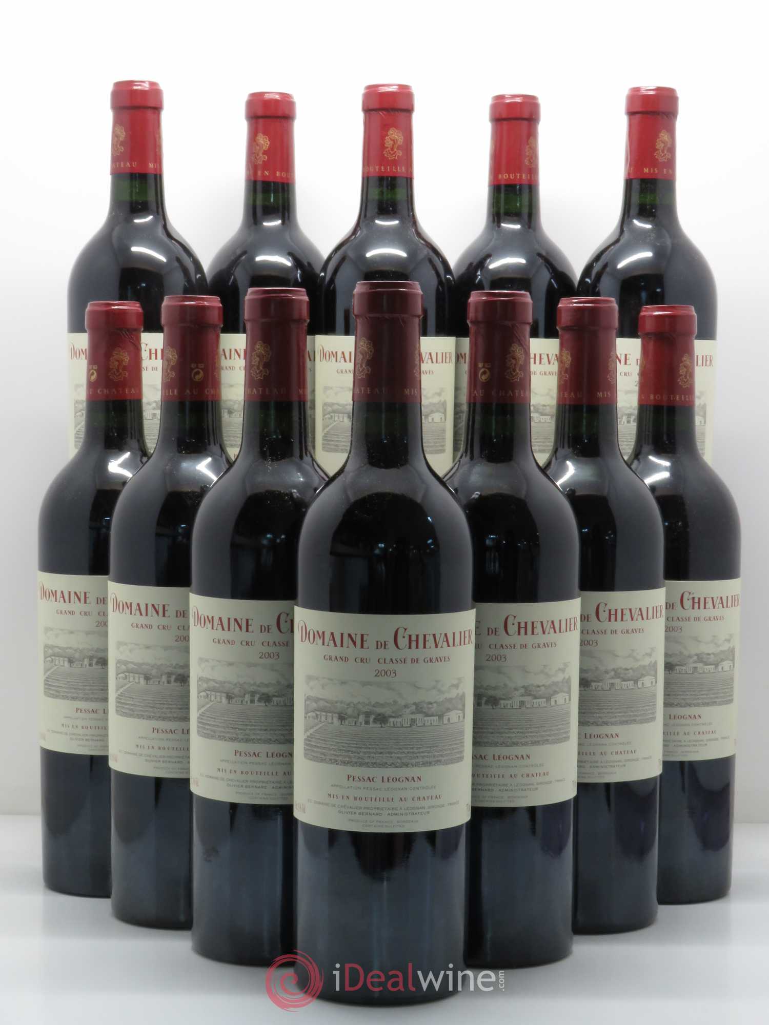 Domaine de Chevalier Cru Classé de Graves 2003 - Lot de 12 bouteilles - 0