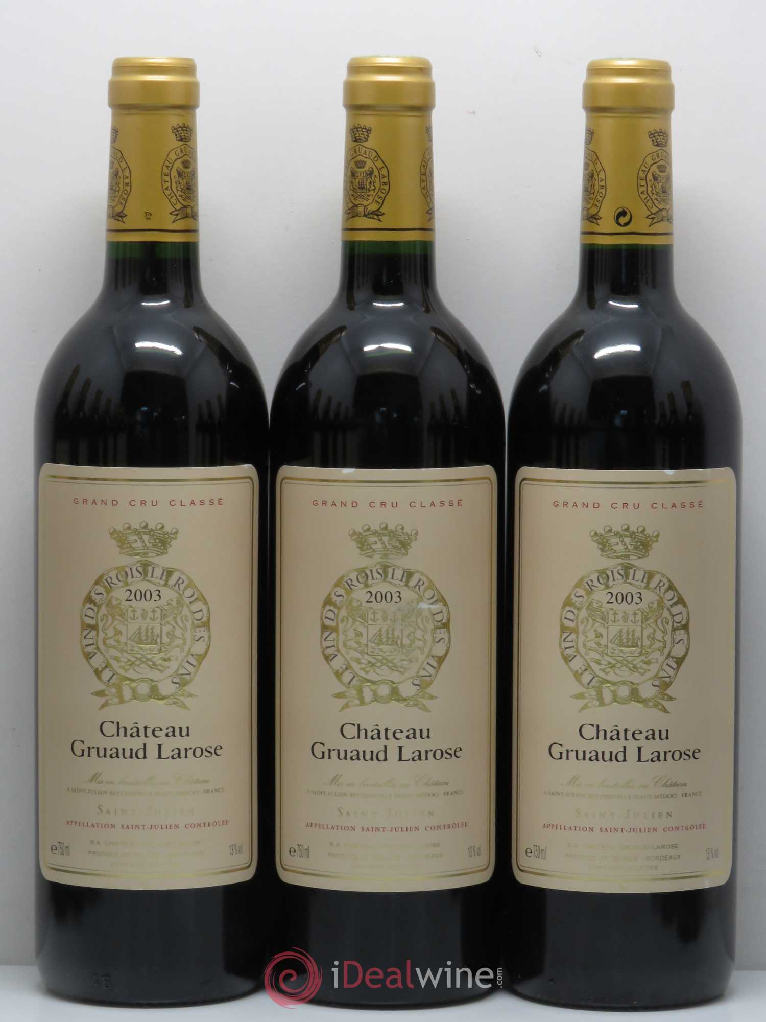 Château Gruaud Larose 2ème Grand Cru Classé 2003 - Lot de 12 bouteilles - 1