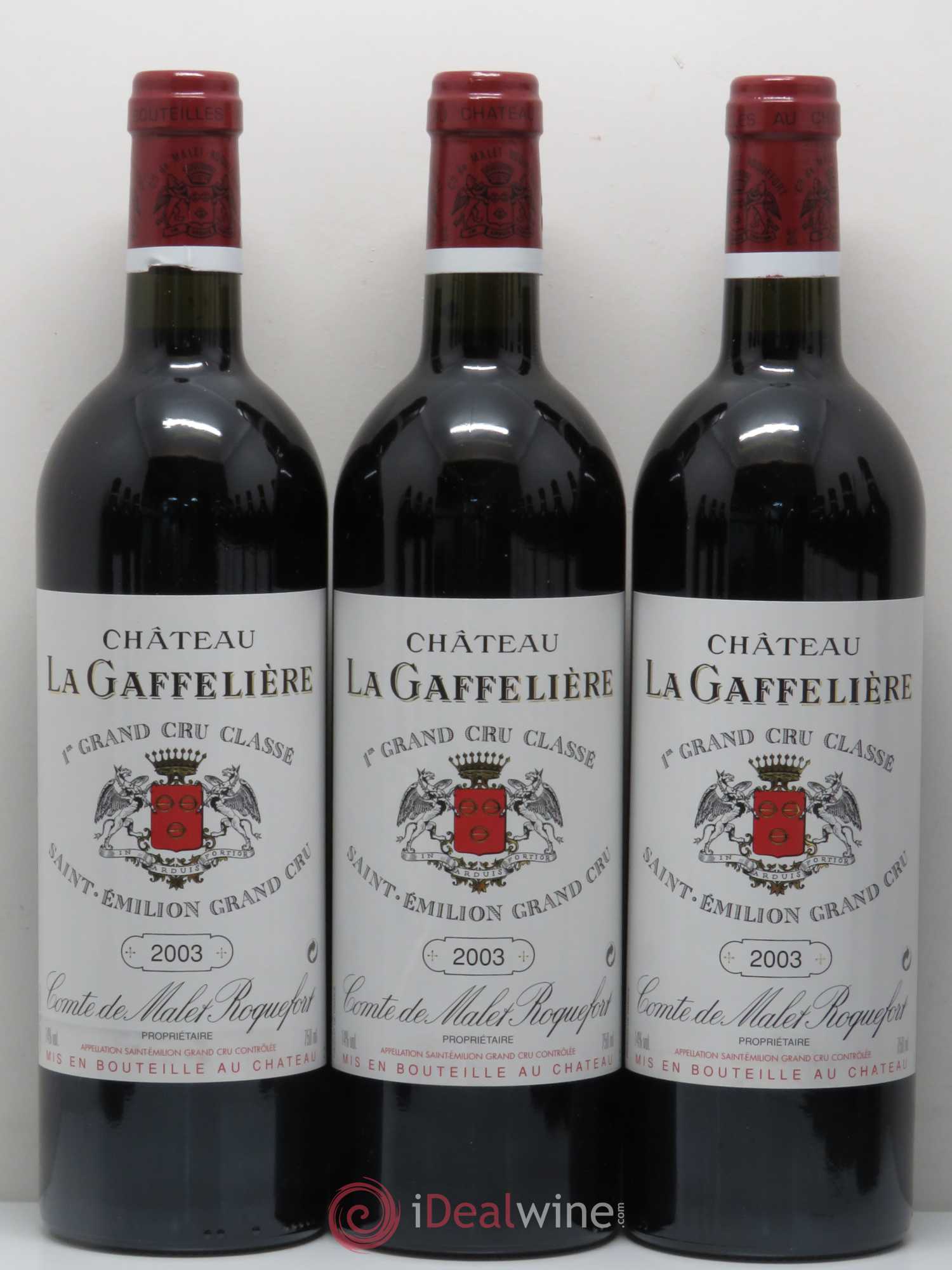Château la Gaffelière 1er Grand Cru Classé B 2003 - Lot de 12 bouteilles - 1