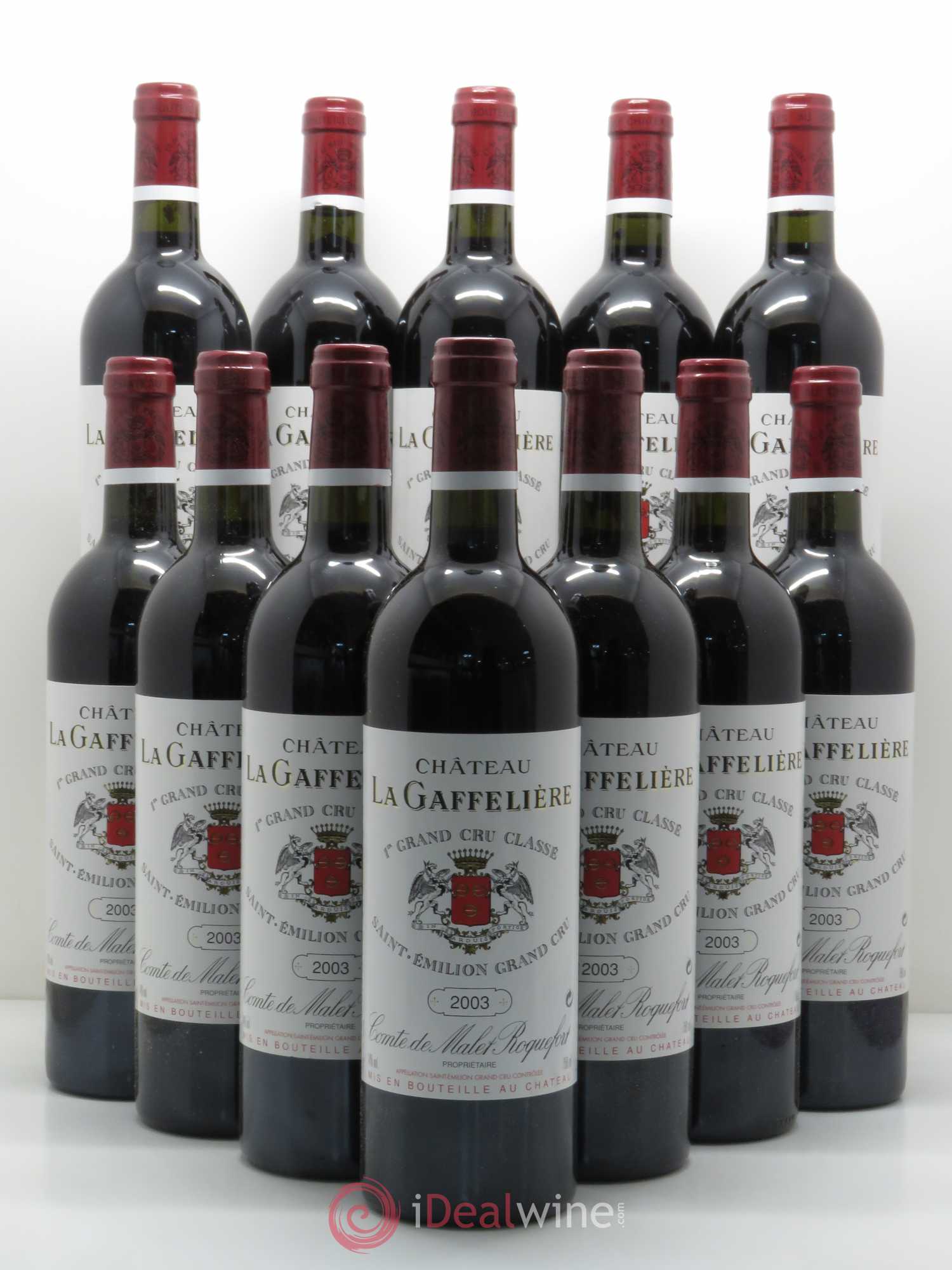 Château la Gaffelière 1er Grand Cru Classé B 2003 - Lot de 12 bouteilles - 0