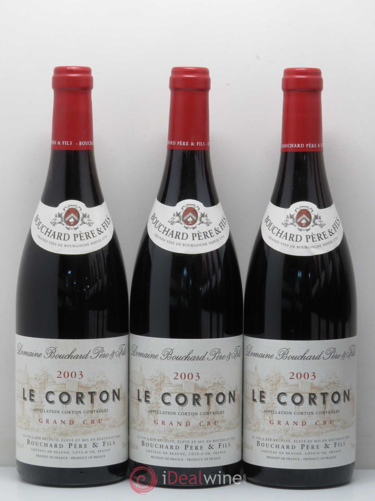 Corton Grand Cru Le Corton Bouchard Père & Fils 2003 - Lot de 12 bouteilles - 2