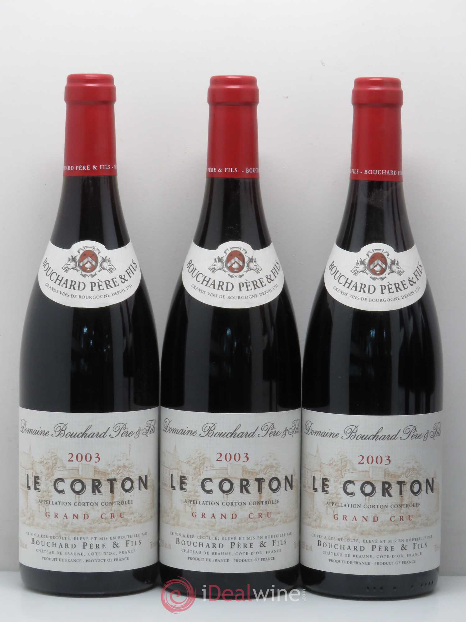 Corton Grand Cru Le Corton Bouchard Père & Fils 2003 - Lot de 12 bouteilles - 3