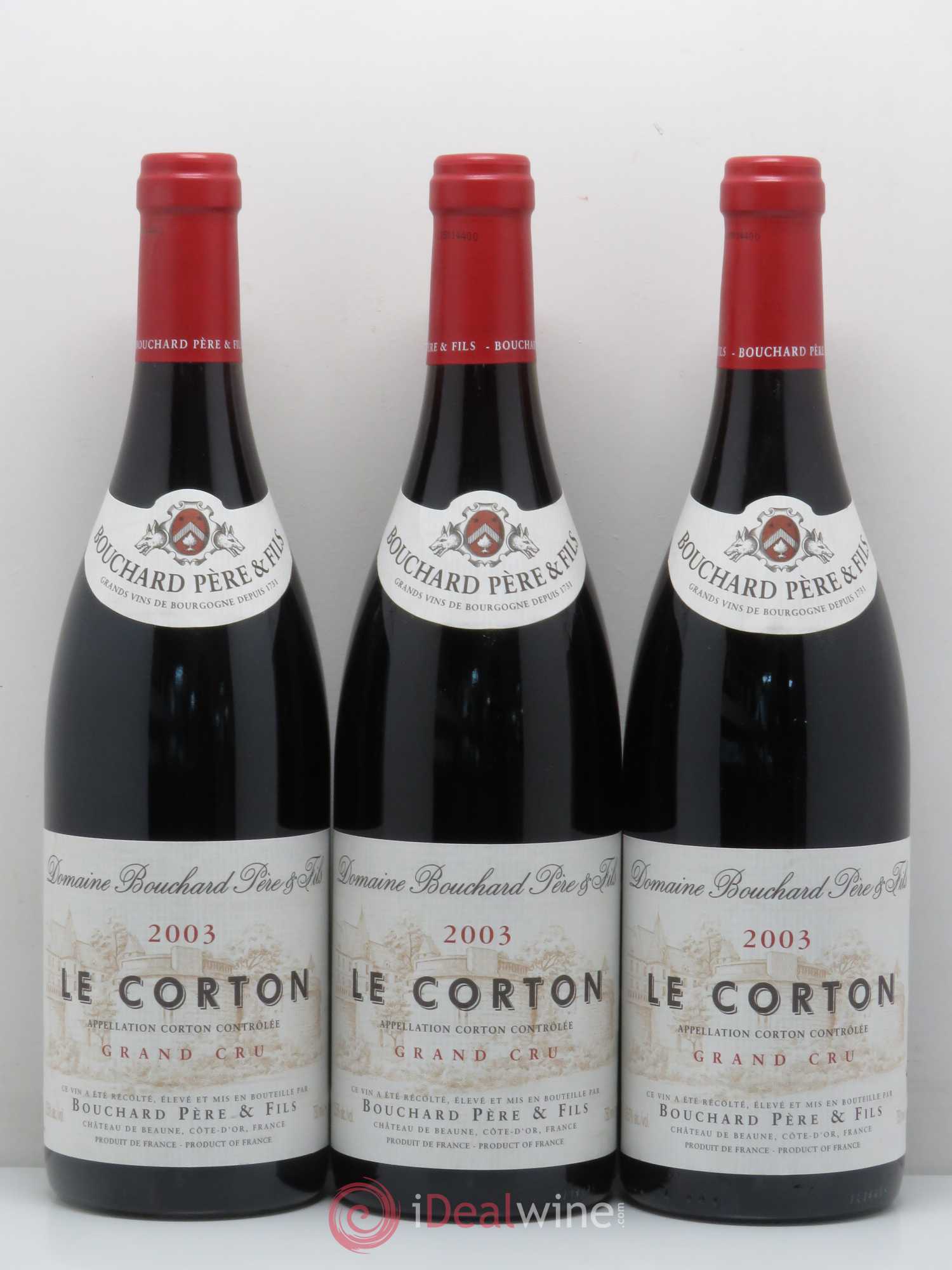 Corton Grand Cru Le Corton Bouchard Père & Fils 2003 - Lot de 12 bouteilles - 4