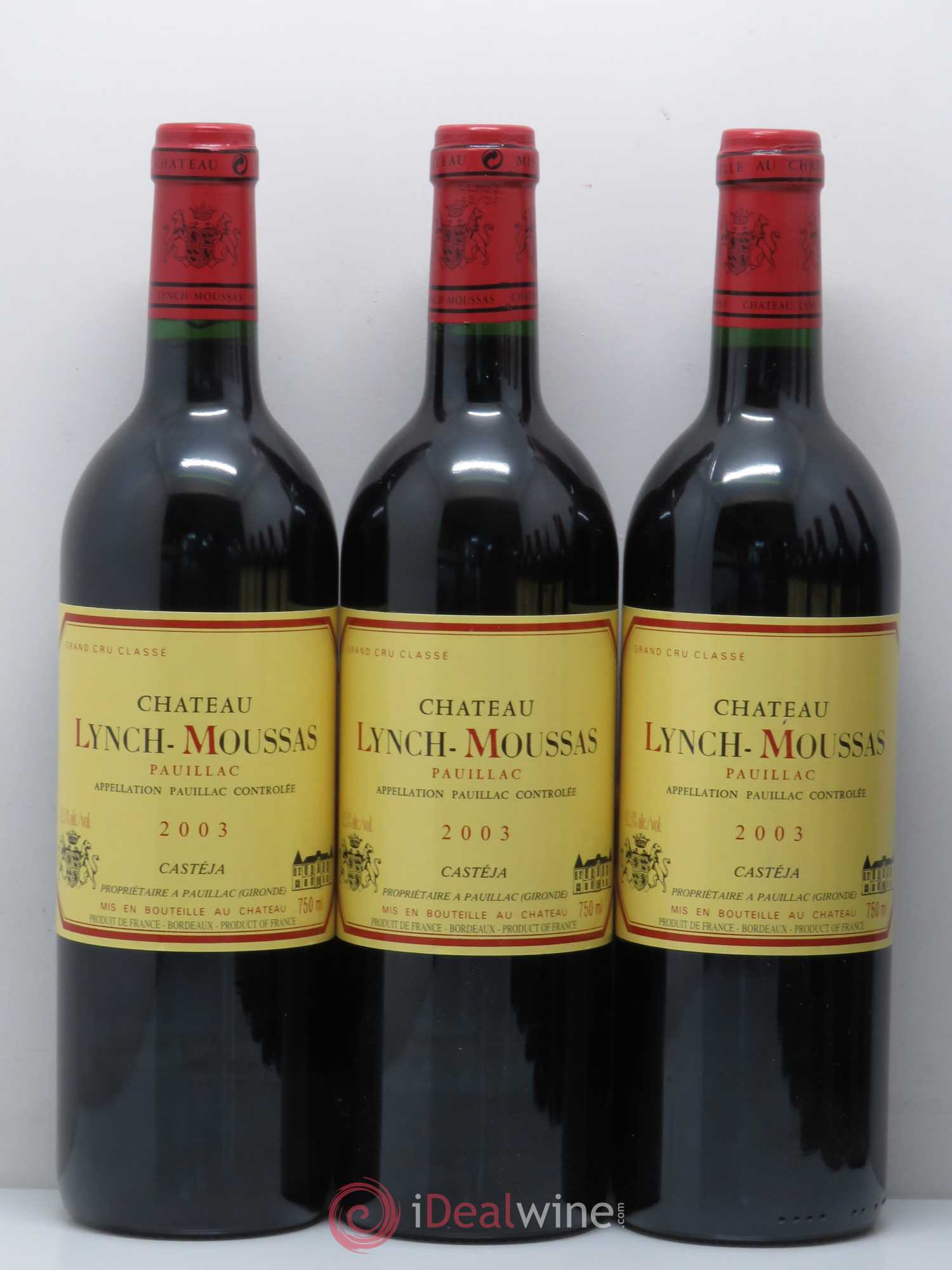 Château Lynch Moussas 5ème Grand Cru Classé 2003 - Lot de 12 bouteilles - 2