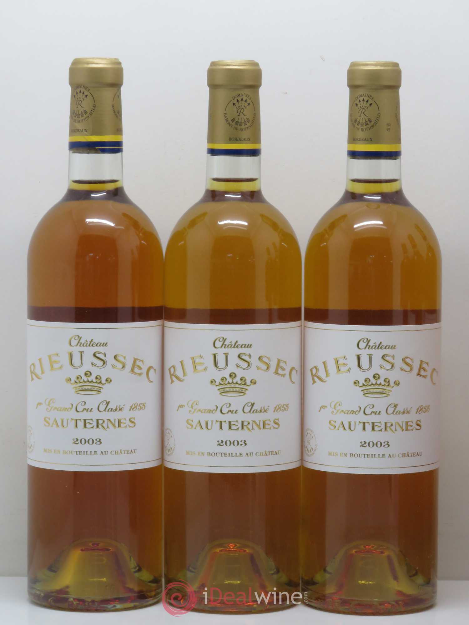 Château Rieussec 1er Grand Cru Classé 2003 - Lotto di 6 bottiglie - 1