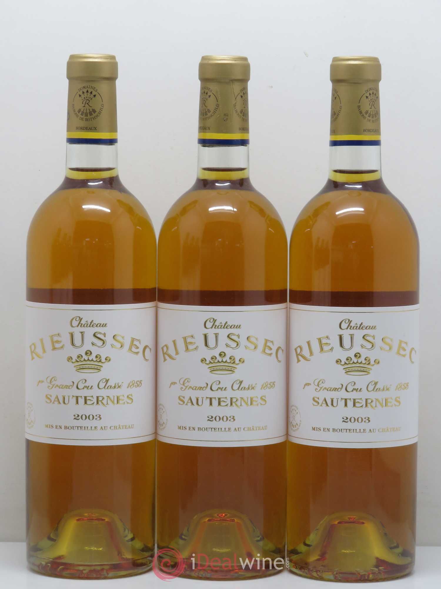 Château Rieussec 1er Grand Cru Classé 2003 - Lotto di 6 bottiglie - 2