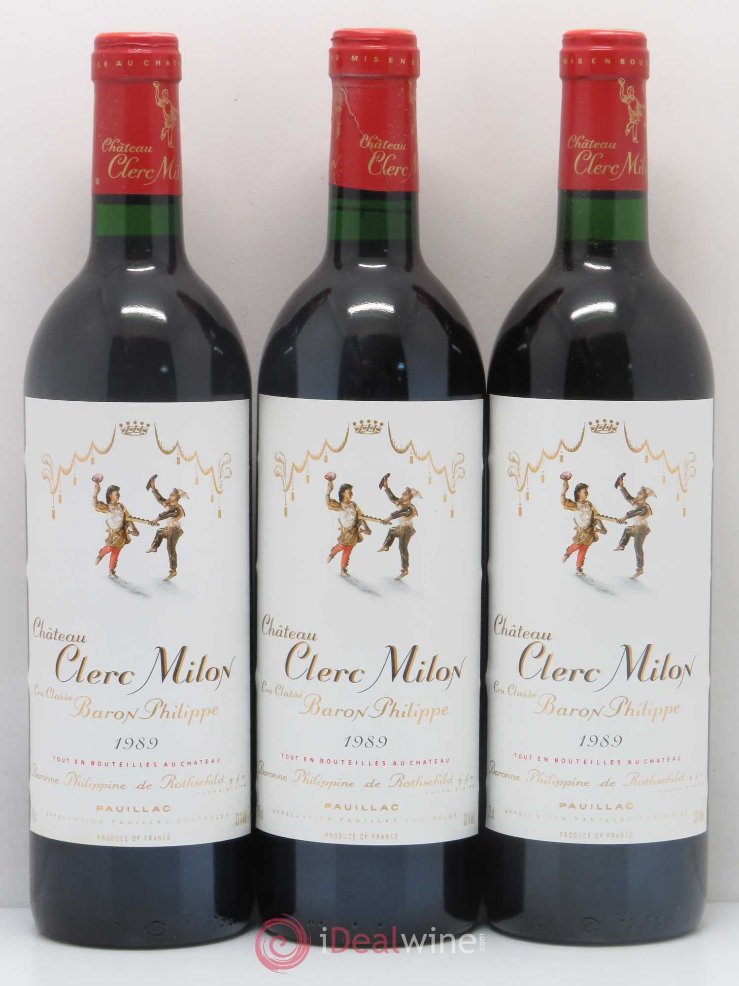 Château Clerc Milon 5ème Grand Cru Classé 1989 - Lotto di 12 bottiglie - 4