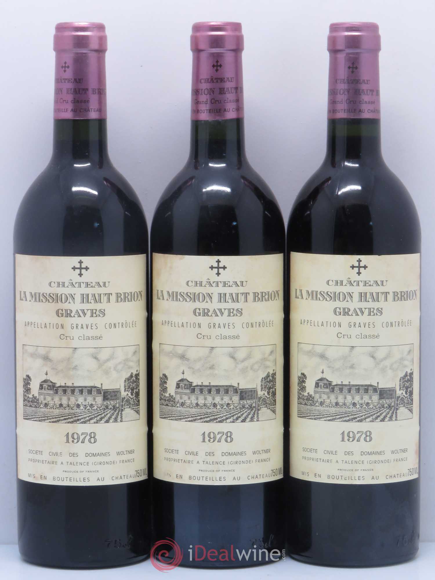 Château la Mission Haut-Brion Cru Classé de Graves 1978 - Lot de 12 bouteilles - 4