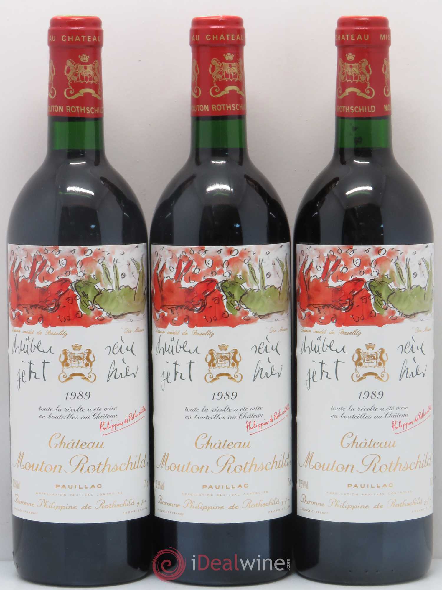 Château Mouton Rothschild 1er Grand Cru Classé 1989 - Lot de 12 bouteilles - 5