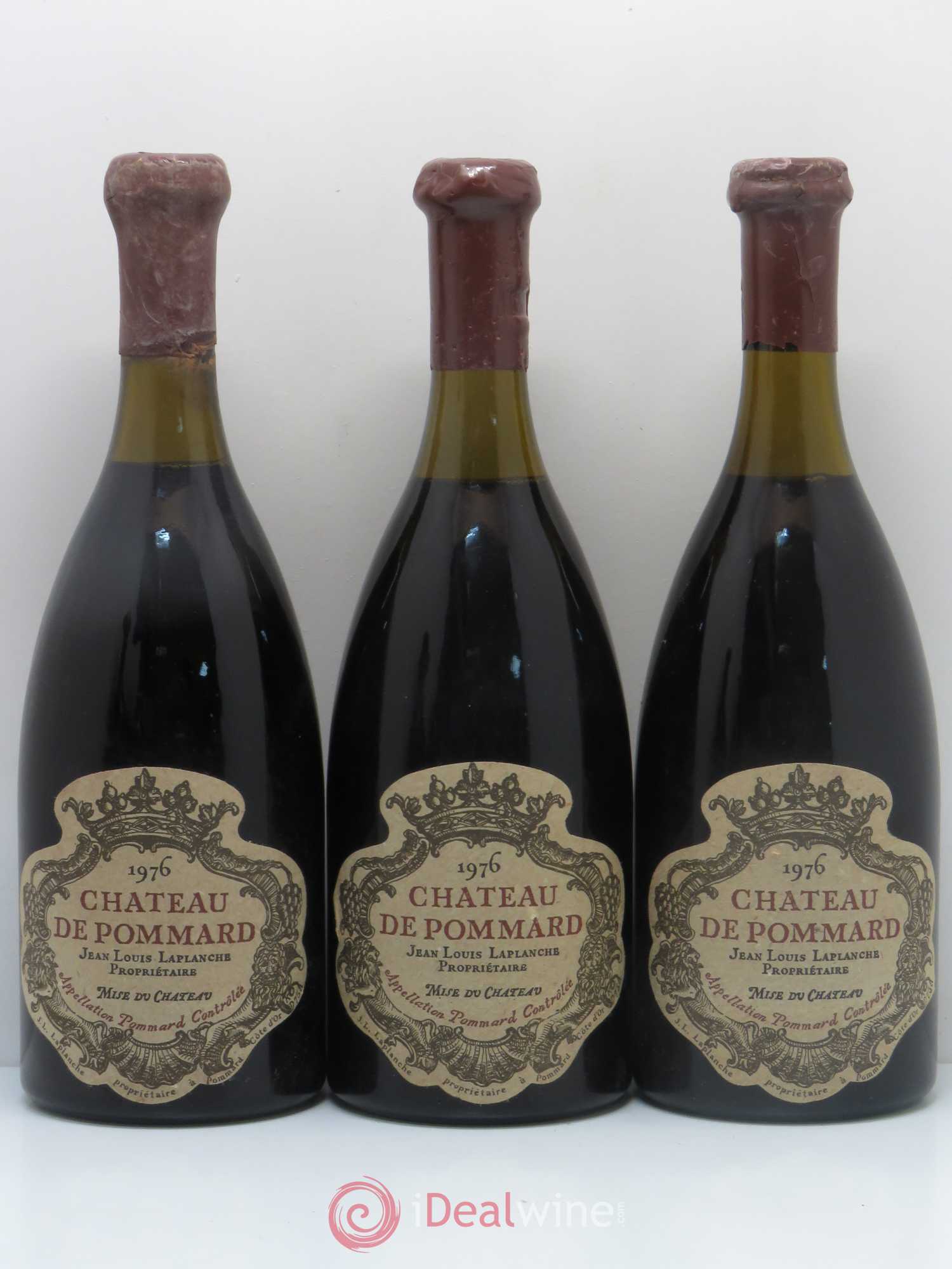 Pommard Château de Pommard 1976 - Lot de 5 bouteilles - 1