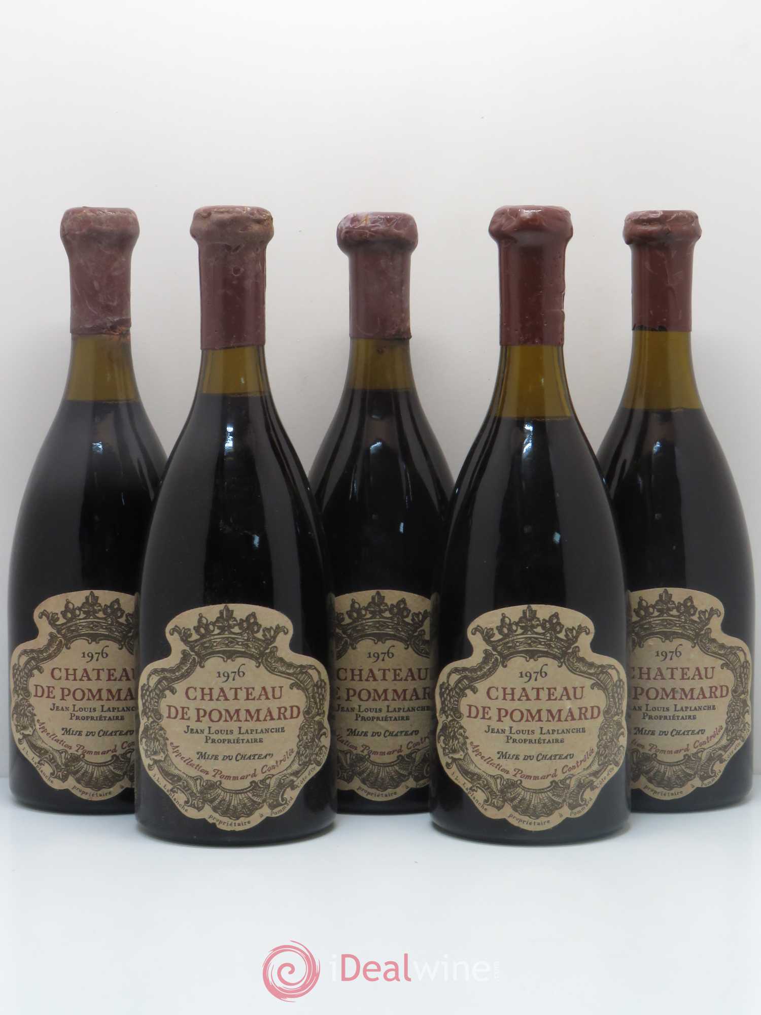 Pommard Château de Pommard 1976 - Lot de 5 bouteilles - 0