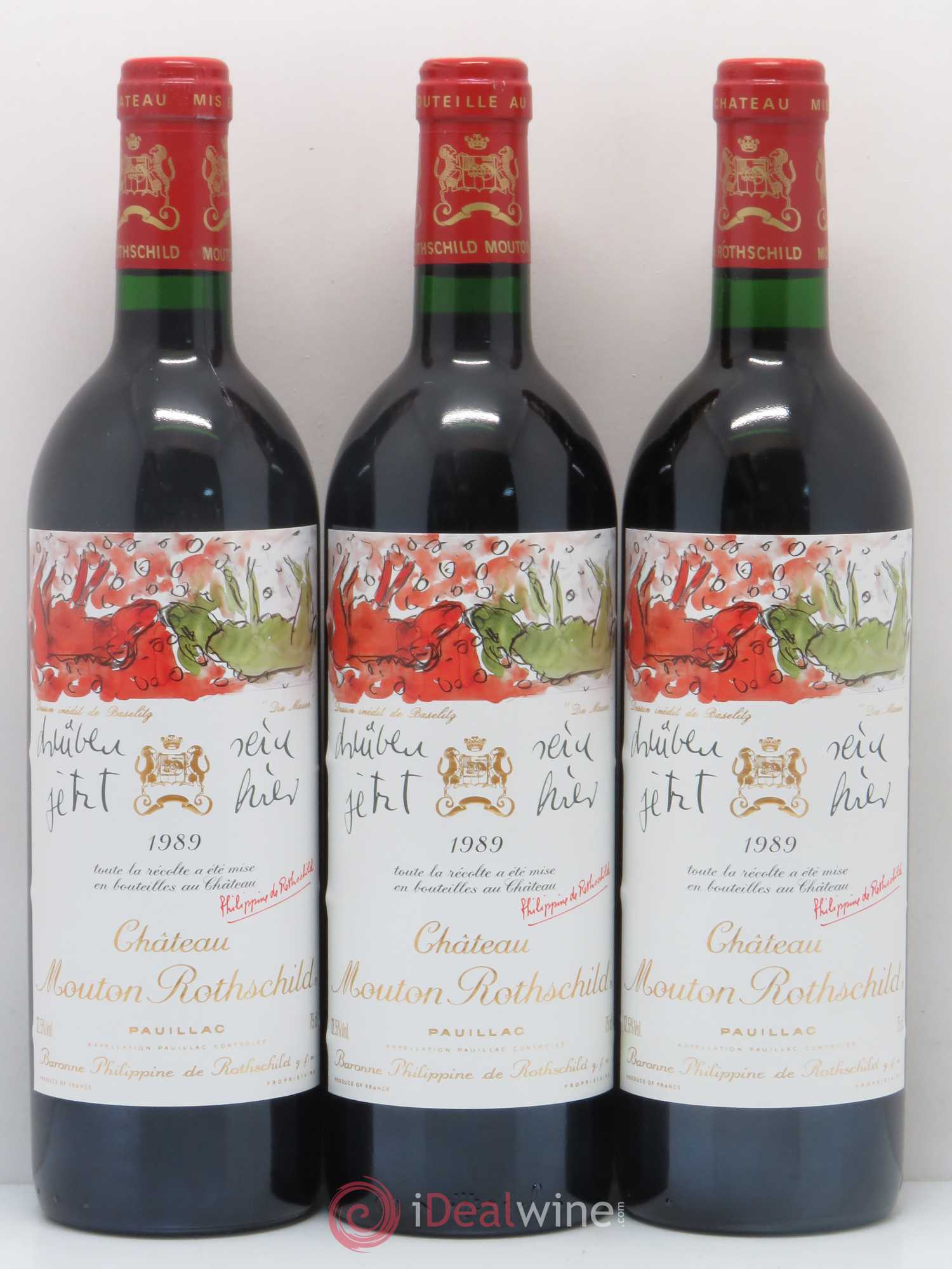 Château Mouton Rothschild 1er Grand Cru Classé 1989 - Lot de 12 bouteilles - 5