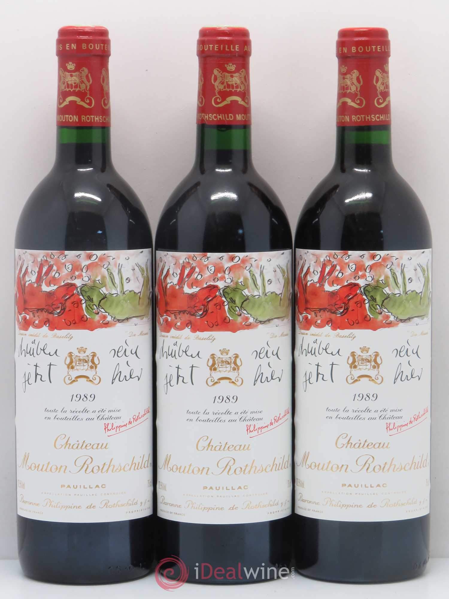 Château Mouton Rothschild 1er Grand Cru Classé 1989 - Lot de 12 bouteilles - 7
