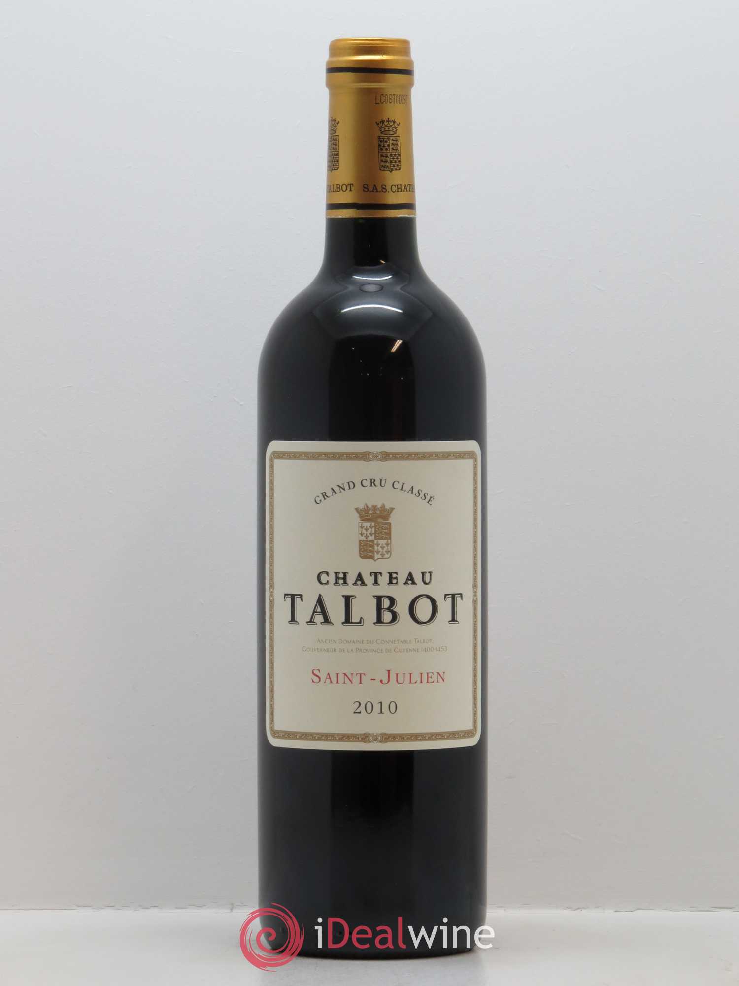 Château Talbot 4ème Grand Cru Classé 2010 - Lot de 1 bouteille - 0